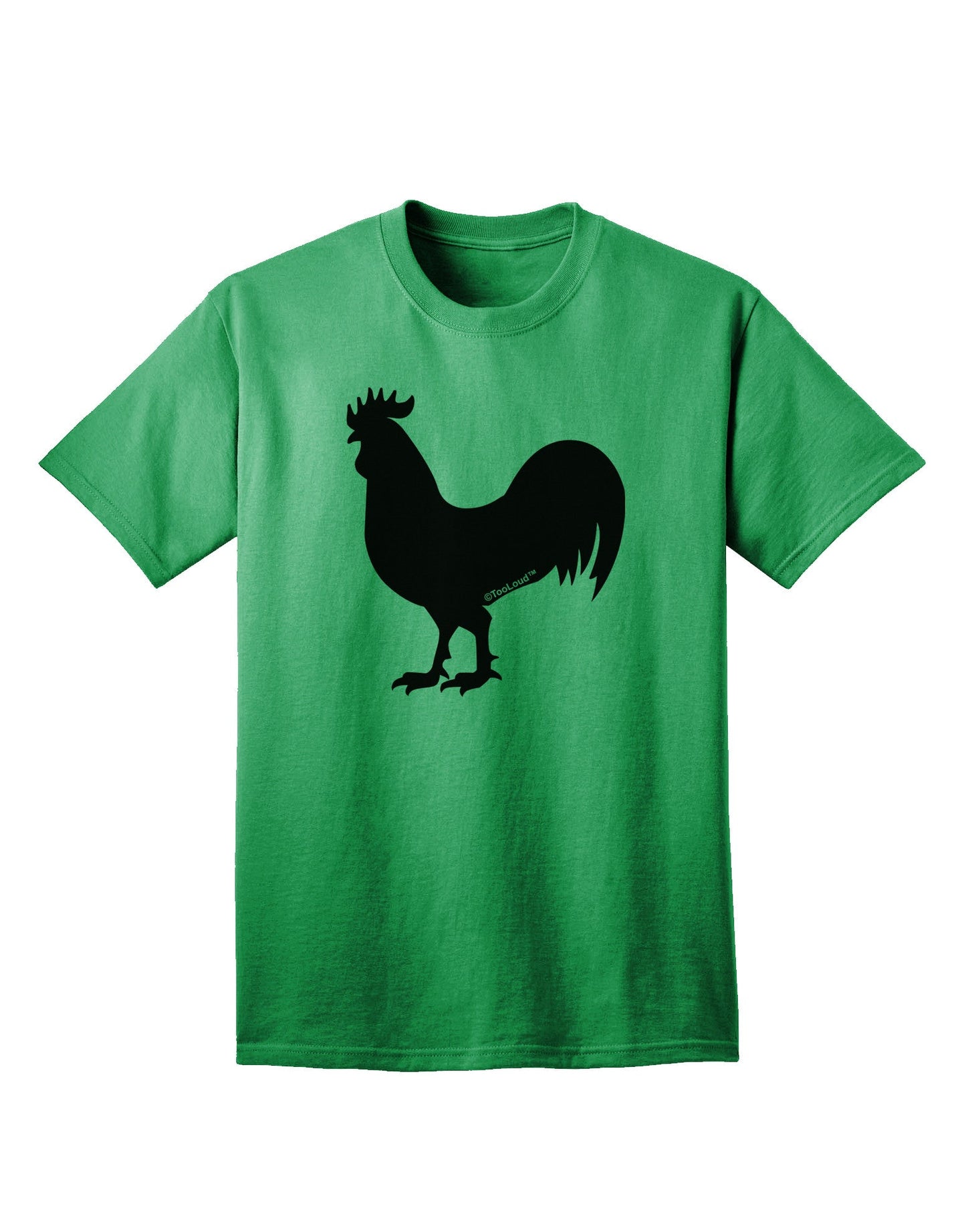Stylish Adult T-Shirt featuring Rooster Silhouette Design-Mens T-shirts-TooLoud-Kelly-Green-Small-Davson Sales