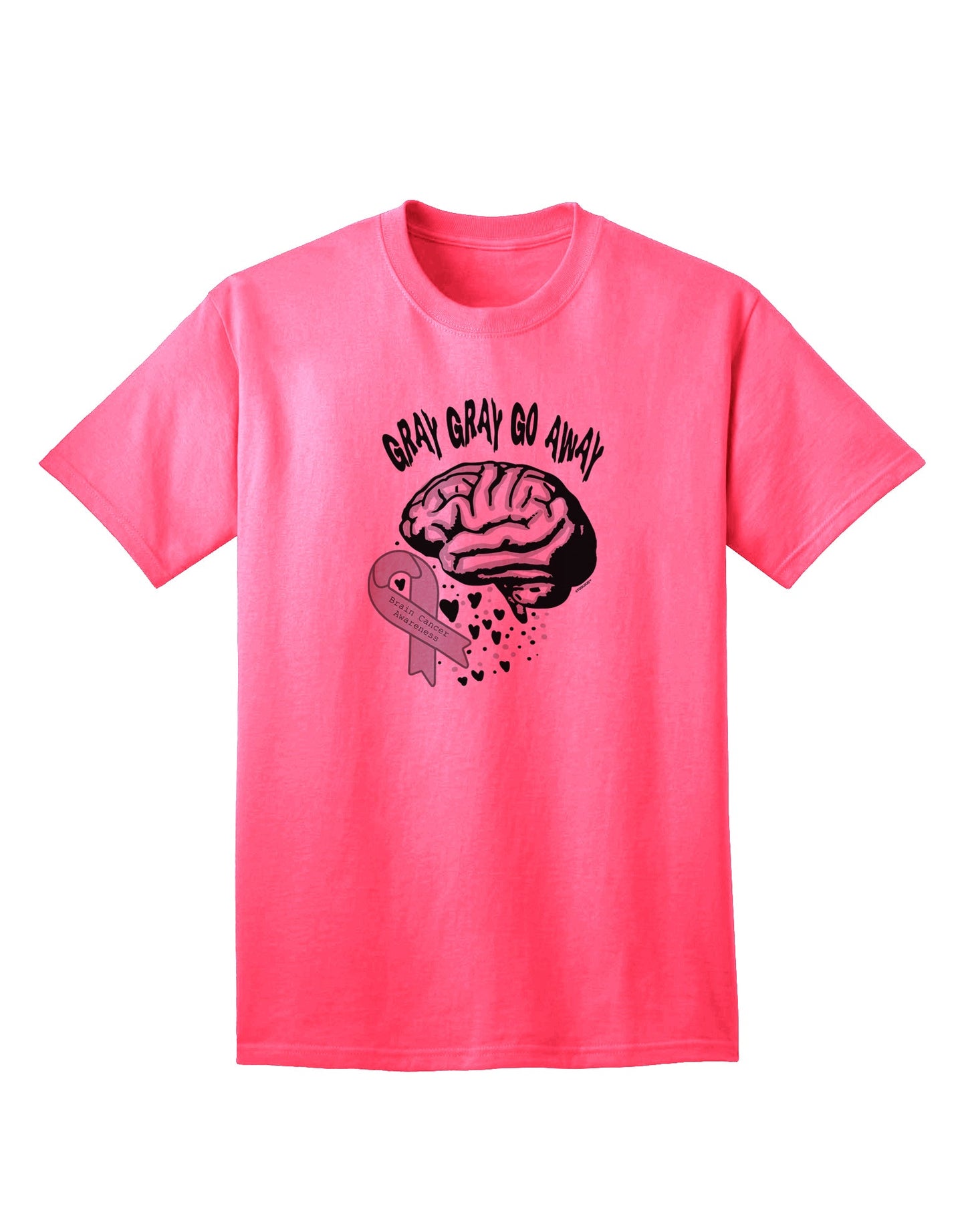 Stylish Gray Go Away Adult T-Shirt by TooLoud-Mens T-shirts-TooLoud-Neon-Pink-Small-Davson Sales