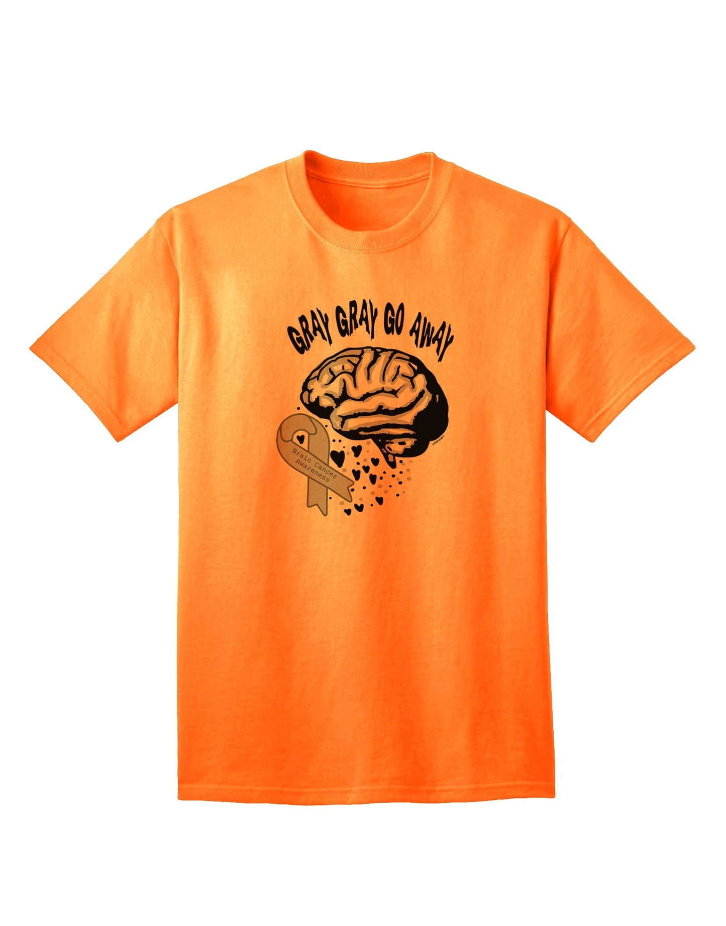 Stylish Gray Go Away Adult T-Shirt by TooLoud-Mens T-shirts-TooLoud-Neon-Orange-Small-Davson Sales
