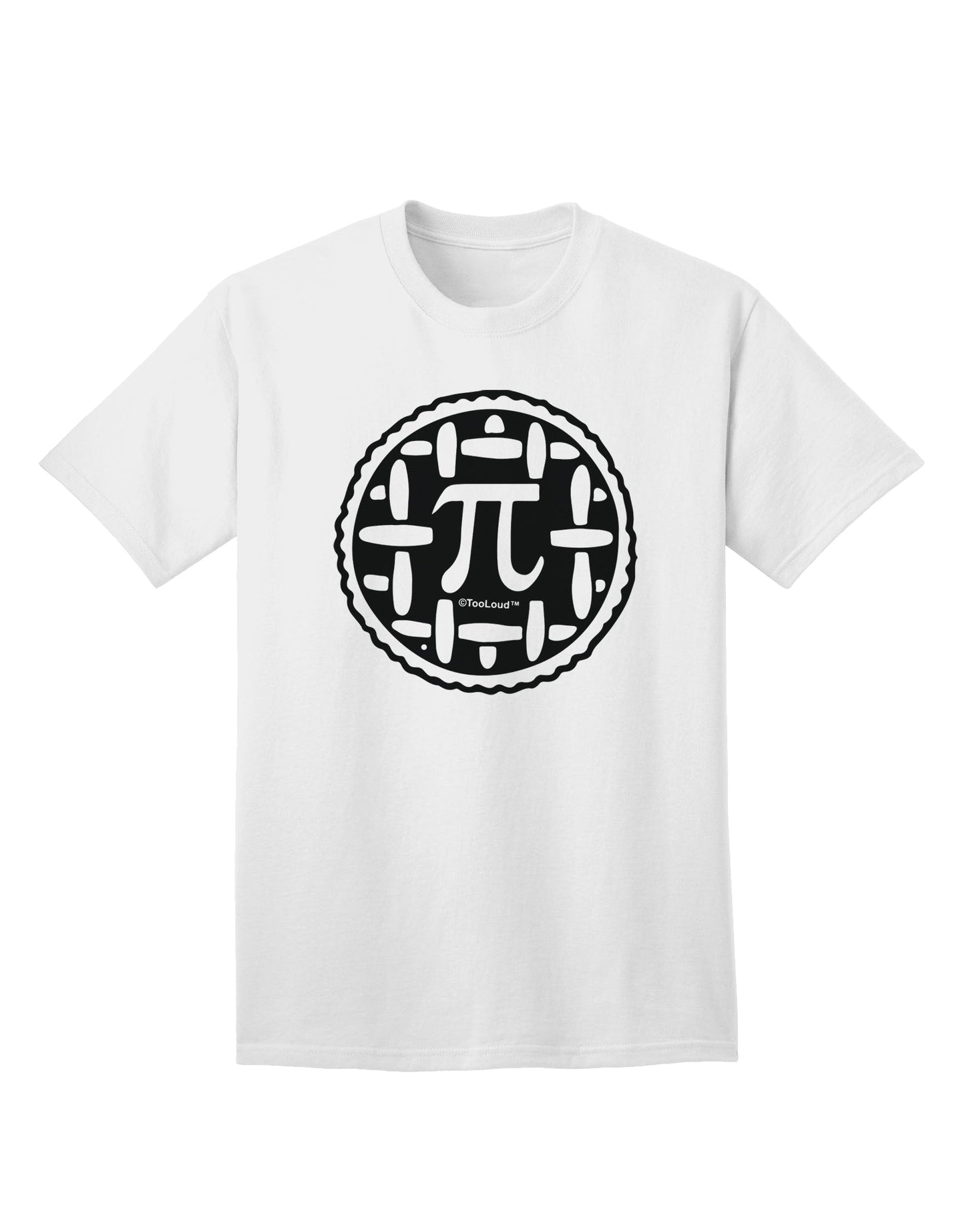 Stylish Pi Pie Adult T-Shirt for Math Enthusiasts-Mens T-shirts-TooLoud-White-Small-Davson Sales
