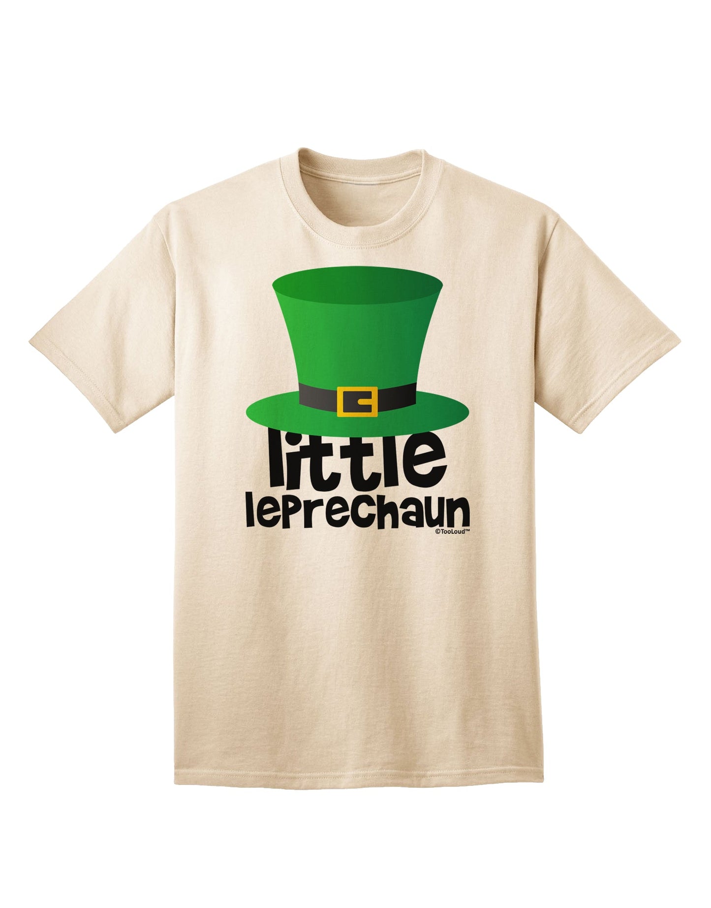 Stylish St. Patrick's Day Adult T-Shirt by TooLoud - Embrace the Spirit of the Little Leprechaun-Mens T-shirts-TooLoud-Natural-Small-Davson Sales