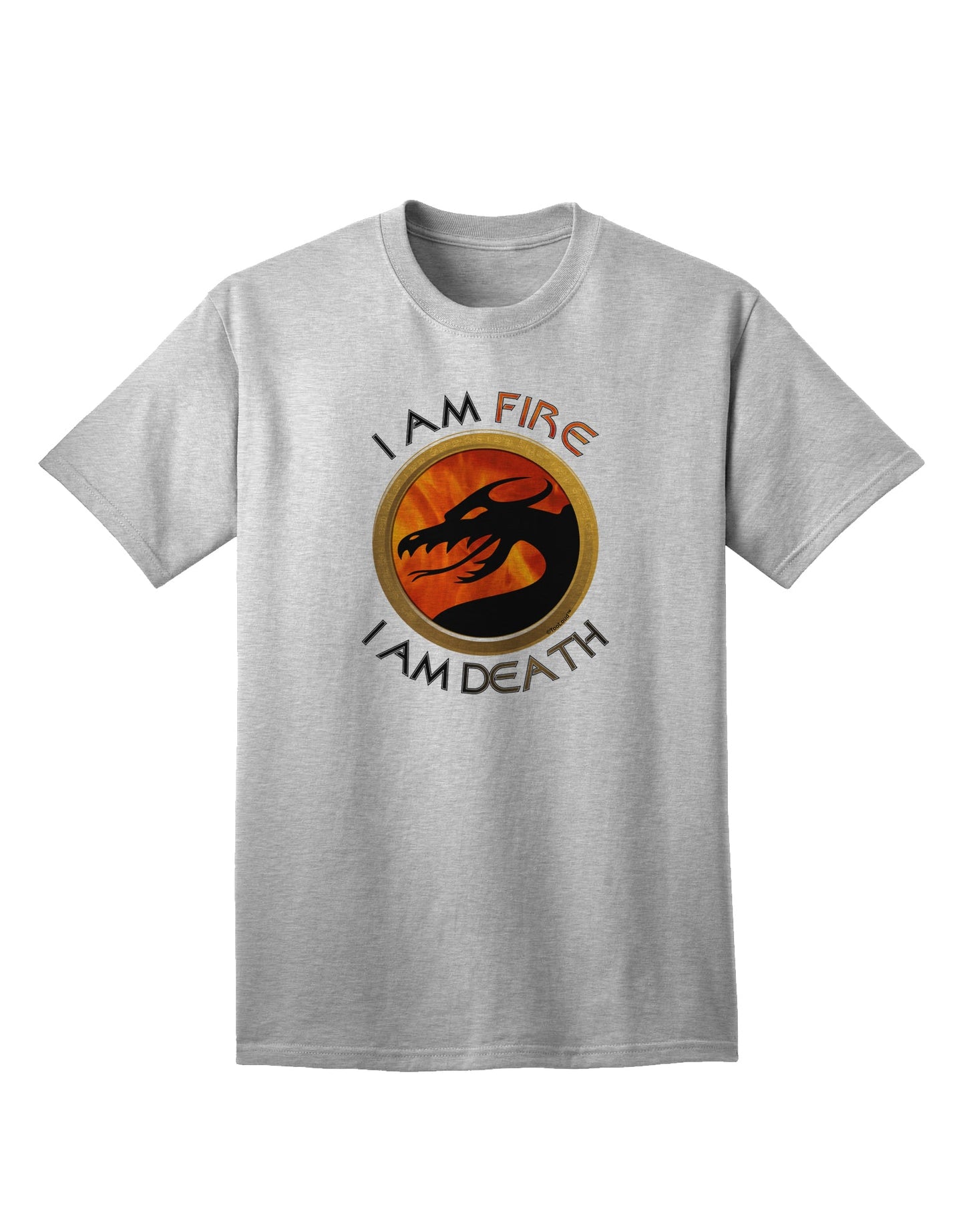 Stylish and Bold Adult T-Shirt - I Am Fire I Am Death by TooLoud-Mens T-shirts-TooLoud-AshGray-Small-Davson Sales