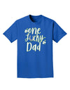 Stylish and Fortunate: Shamrock Adult T-Shirt for the Doting Father-Mens T-shirts-TooLoud-Royal-Blue-Small-Davson Sales