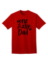 Stylish and Fortunate: Shamrock Adult T-Shirt for the Doting Father-Mens T-shirts-TooLoud-Red-Small-Davson Sales