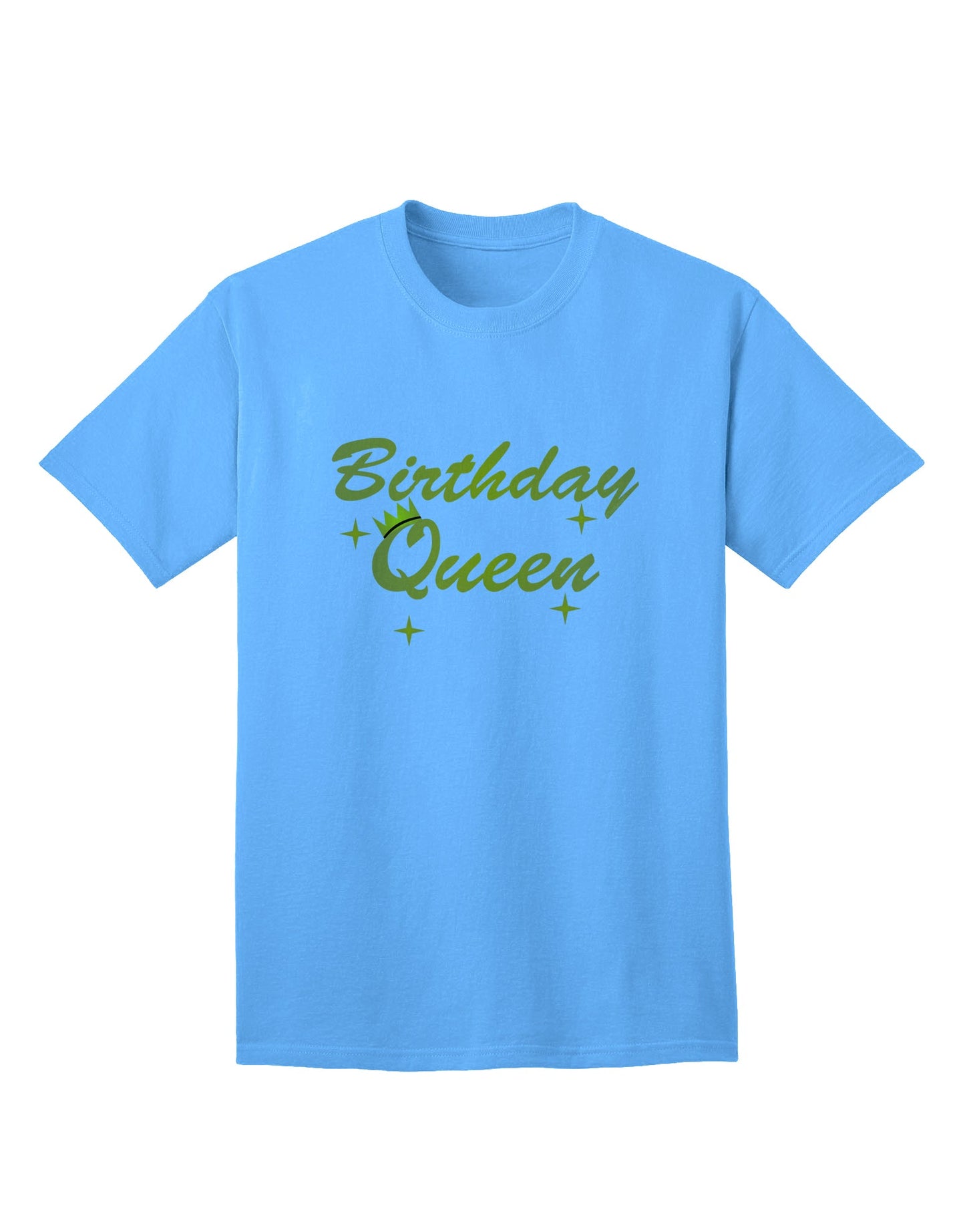 Stylish and Fun Birthday Queen Text Adult T-Shirt by TooLoud-Mens T-shirts-TooLoud-Aquatic-Blue-Small-Davson Sales