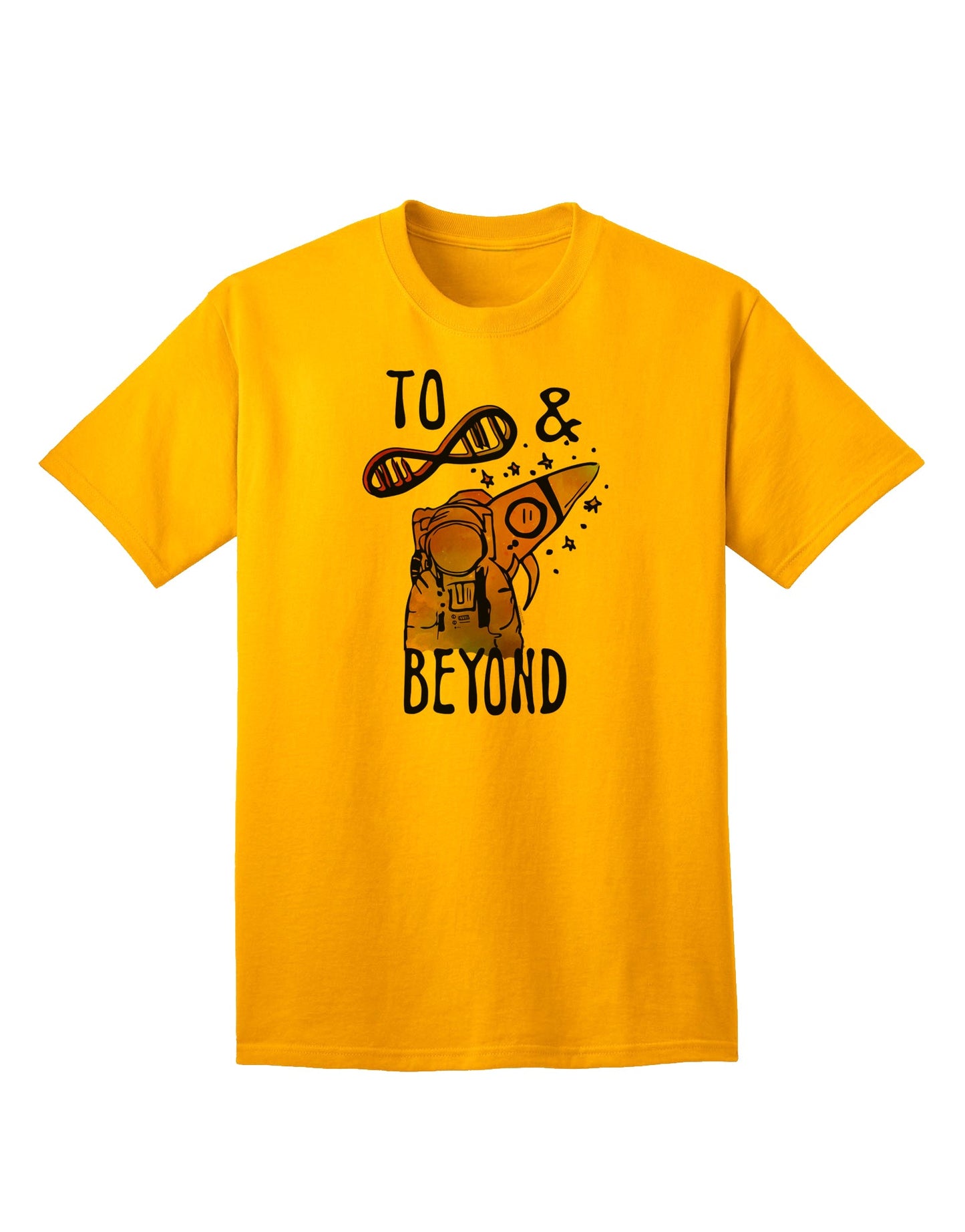 Stylish and Trendy Adult T-Shirt - To Infinity and Beyond-Mens T-shirts-TooLoud-Gold-Small-Davson Sales