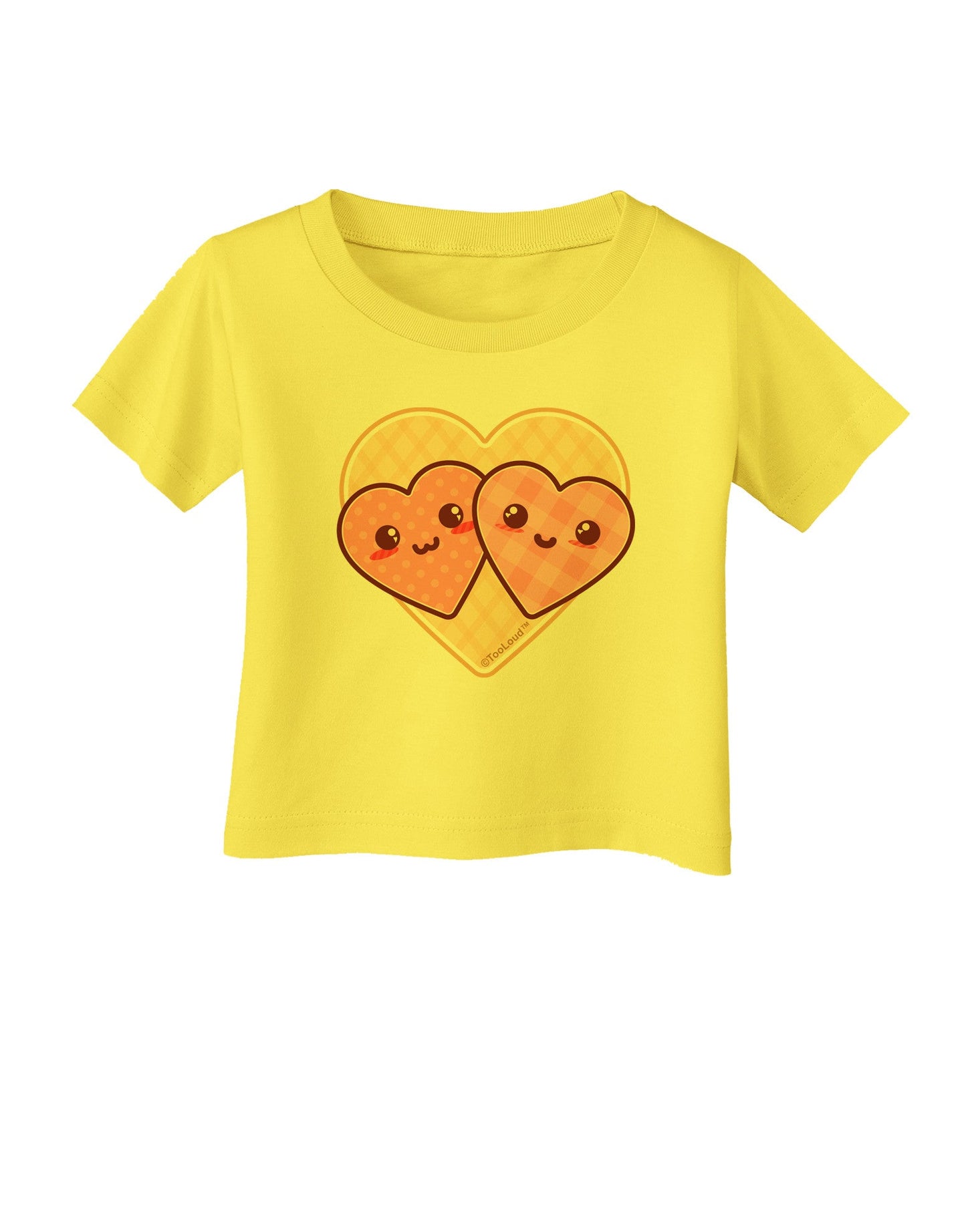 Super Cute Kawaii Hearts Infant T-Shirt-Infant T-Shirt-TooLoud-Yellow-06-Months-Davson Sales