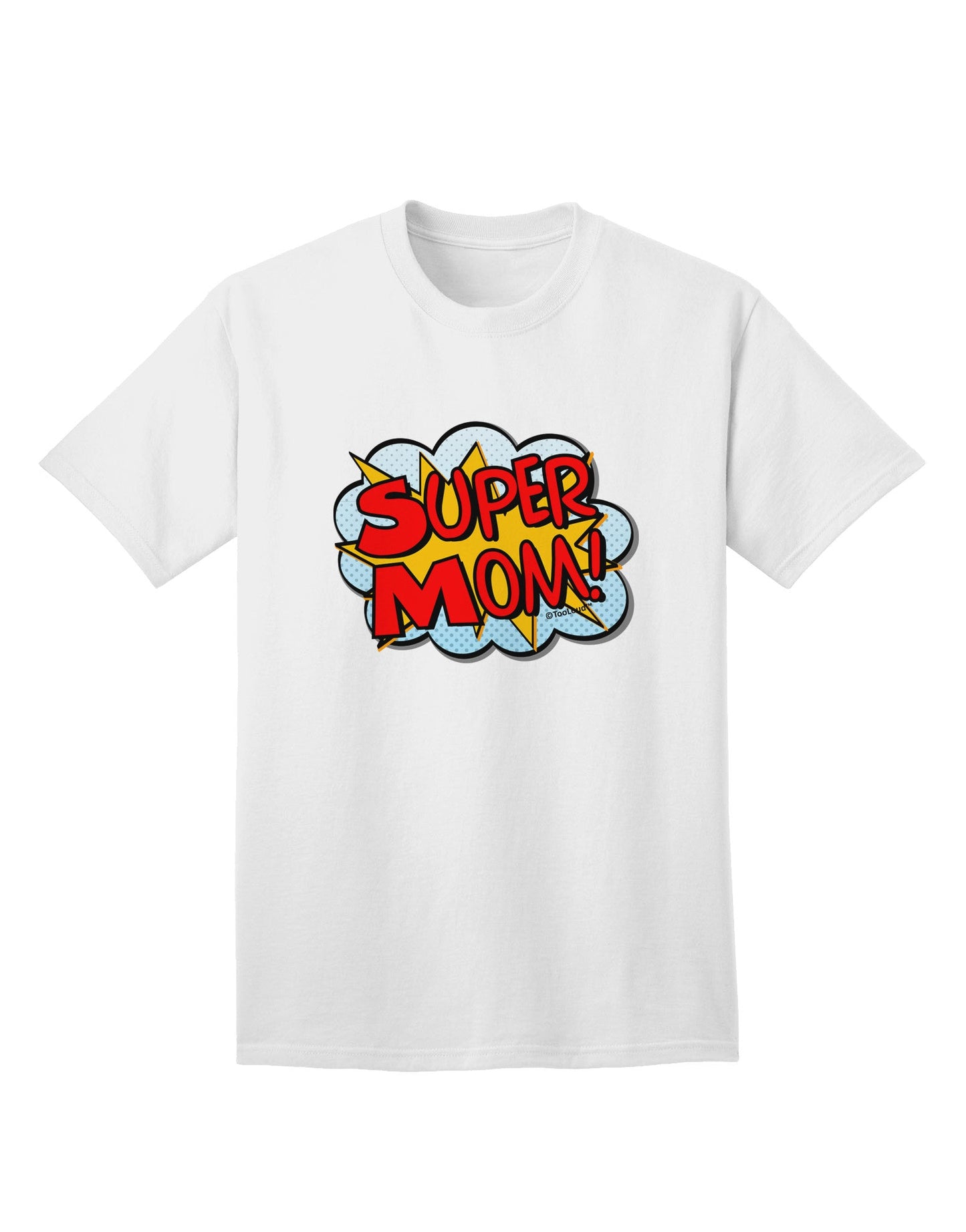 Superhero Comic Style Adult T-Shirt for Empowering Moms-Mens T-shirts-TooLoud-White-Small-Davson Sales
