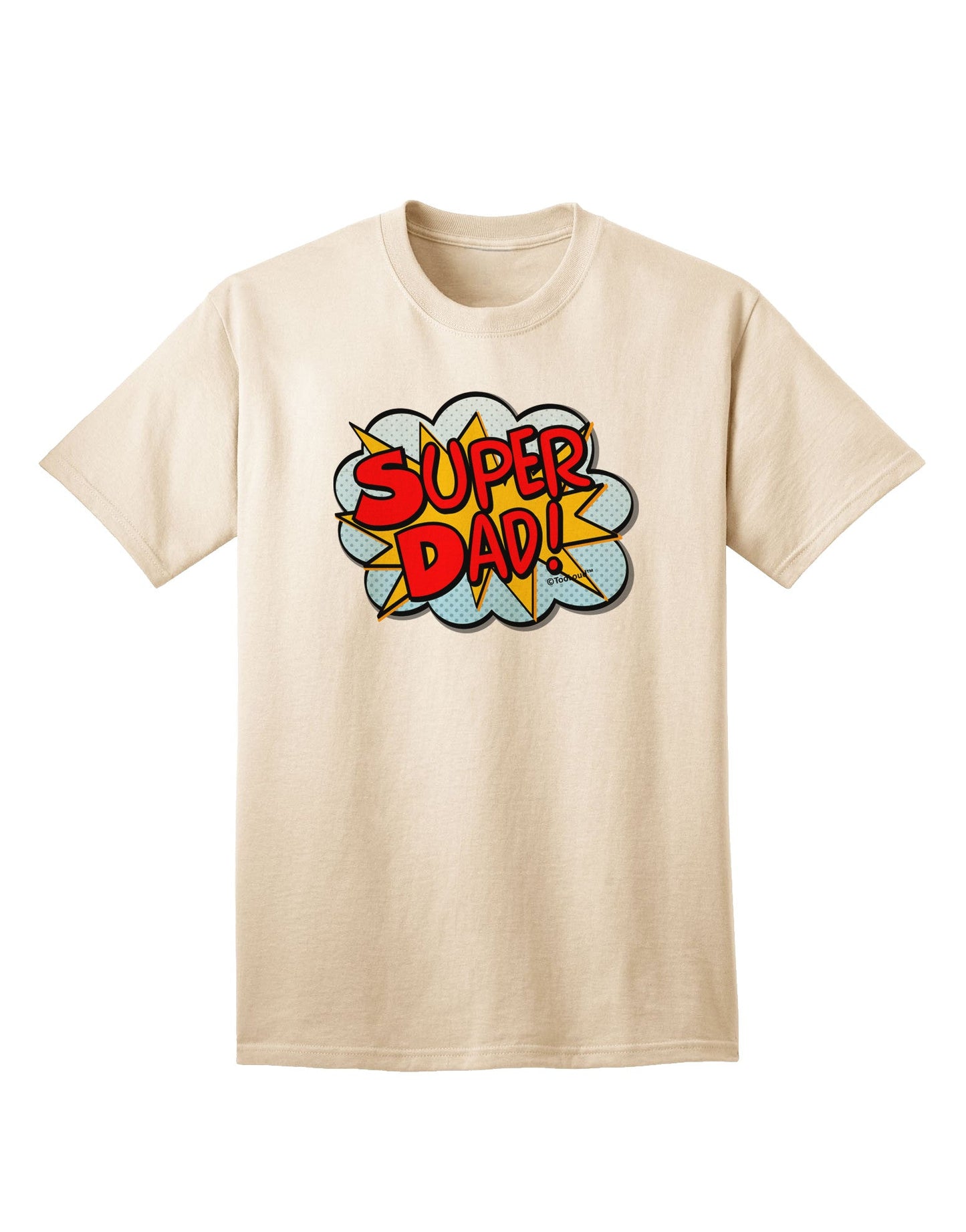 Superhero Comic Style Adult T-Shirt for the Ultimate Super Dad-Mens T-shirts-TooLoud-Natural-Small-Davson Sales