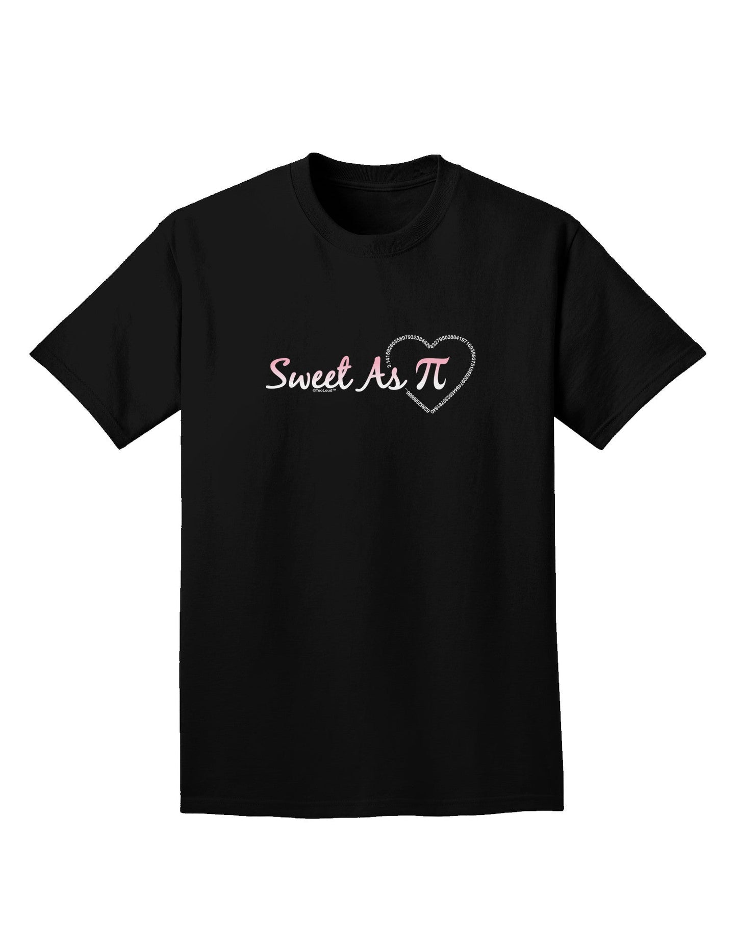 Sweet As Pi Adult Dark T-Shirt-Mens T-Shirt-TooLoud-Black-Small-Davson Sales