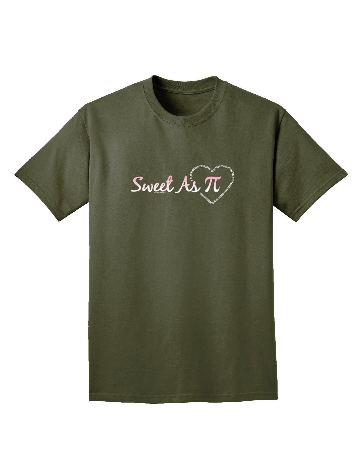 Sweet As Pi Adult Dark T-Shirt-Mens T-Shirt-TooLoud-Military-Green-Small-Davson Sales