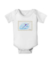 Swordfish Watercolor Baby Romper Bodysuit-Baby Romper-TooLoud-White-06-Months-Davson Sales