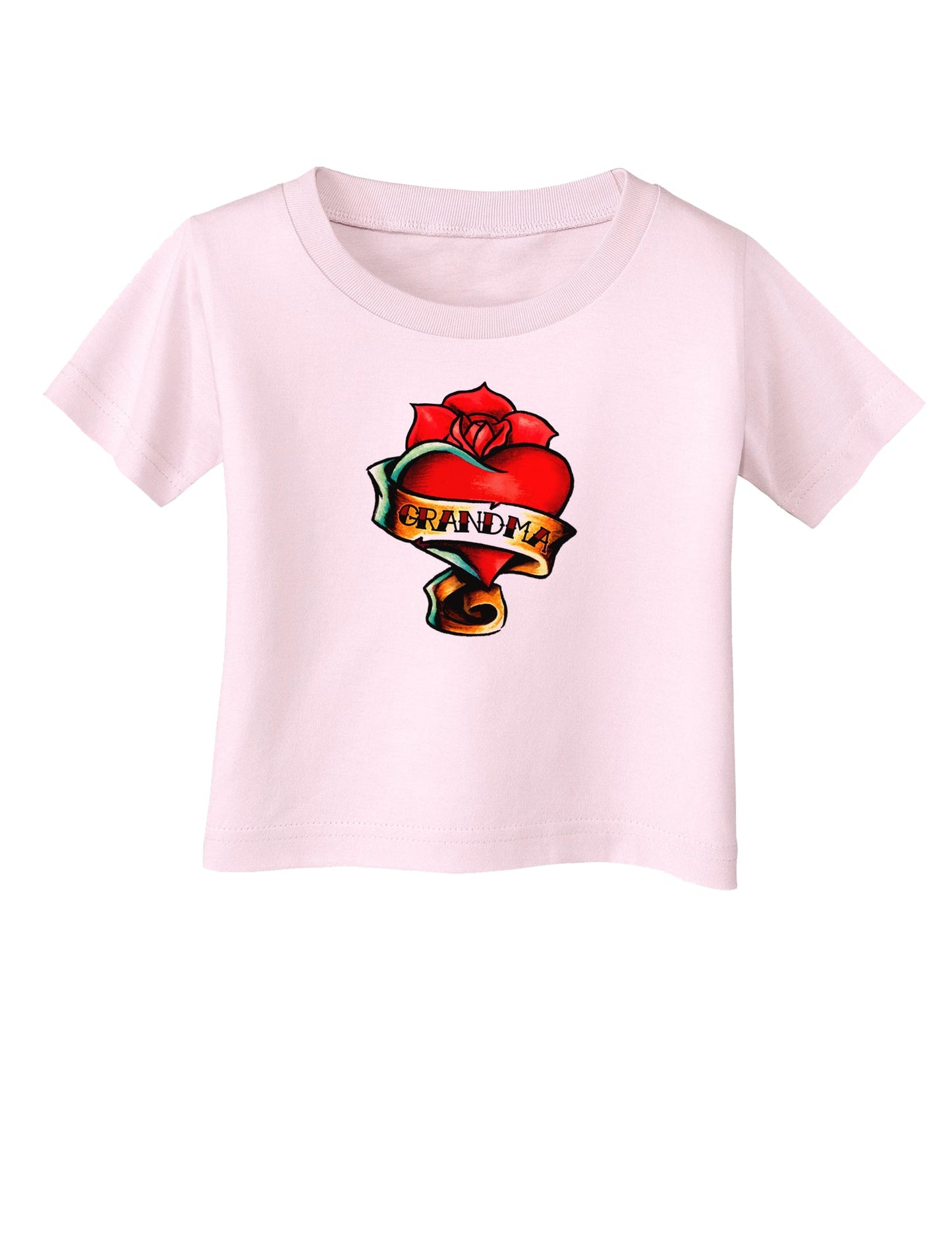 Tattoo Heart Grandma Infant T-Shirt-Infant T-Shirt-TooLoud-Light-Pink-06-Months-Davson Sales