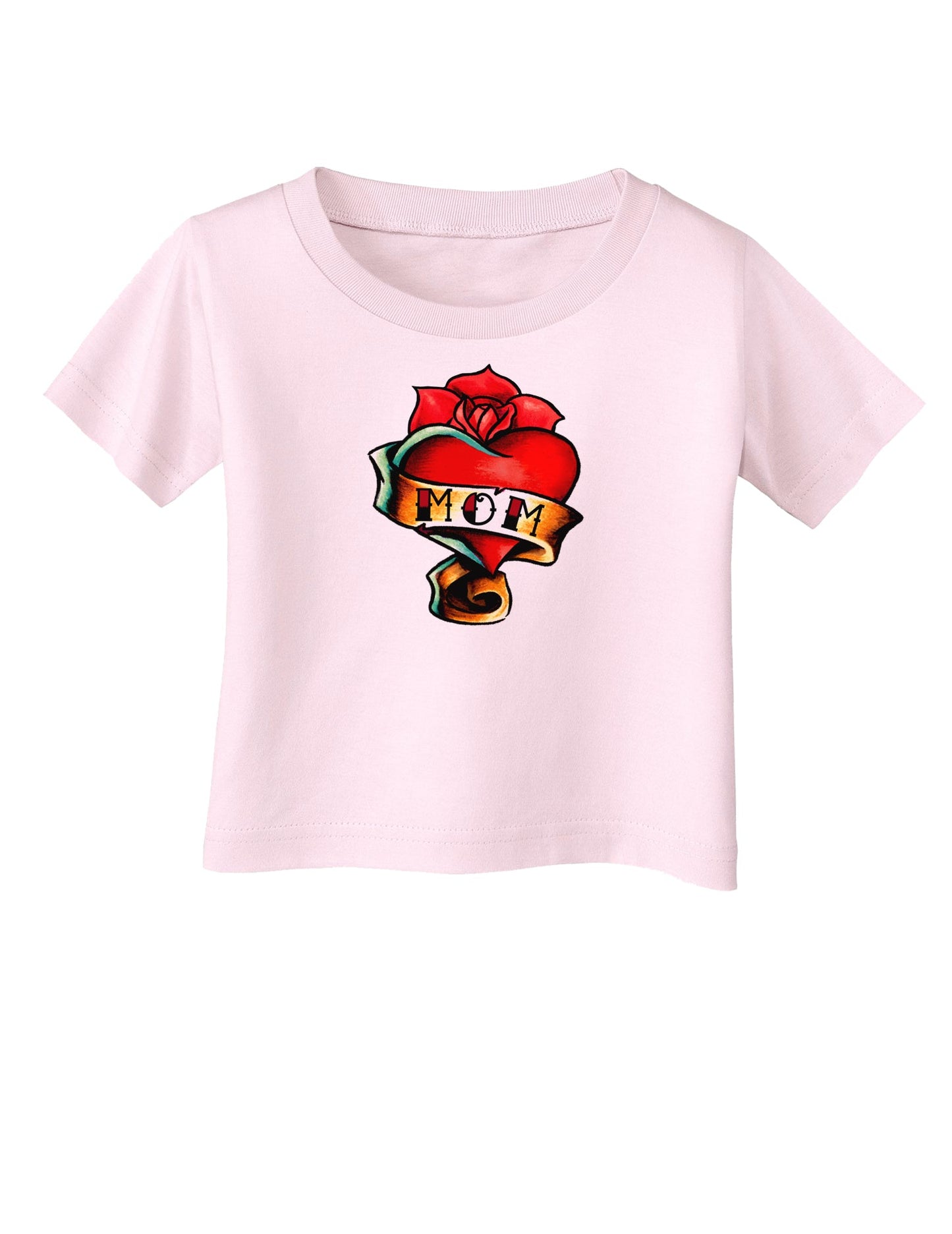 Tattoo Heart Mom Infant T-Shirt-Infant T-Shirt-TooLoud-Light-Pink-06-Months-Davson Sales