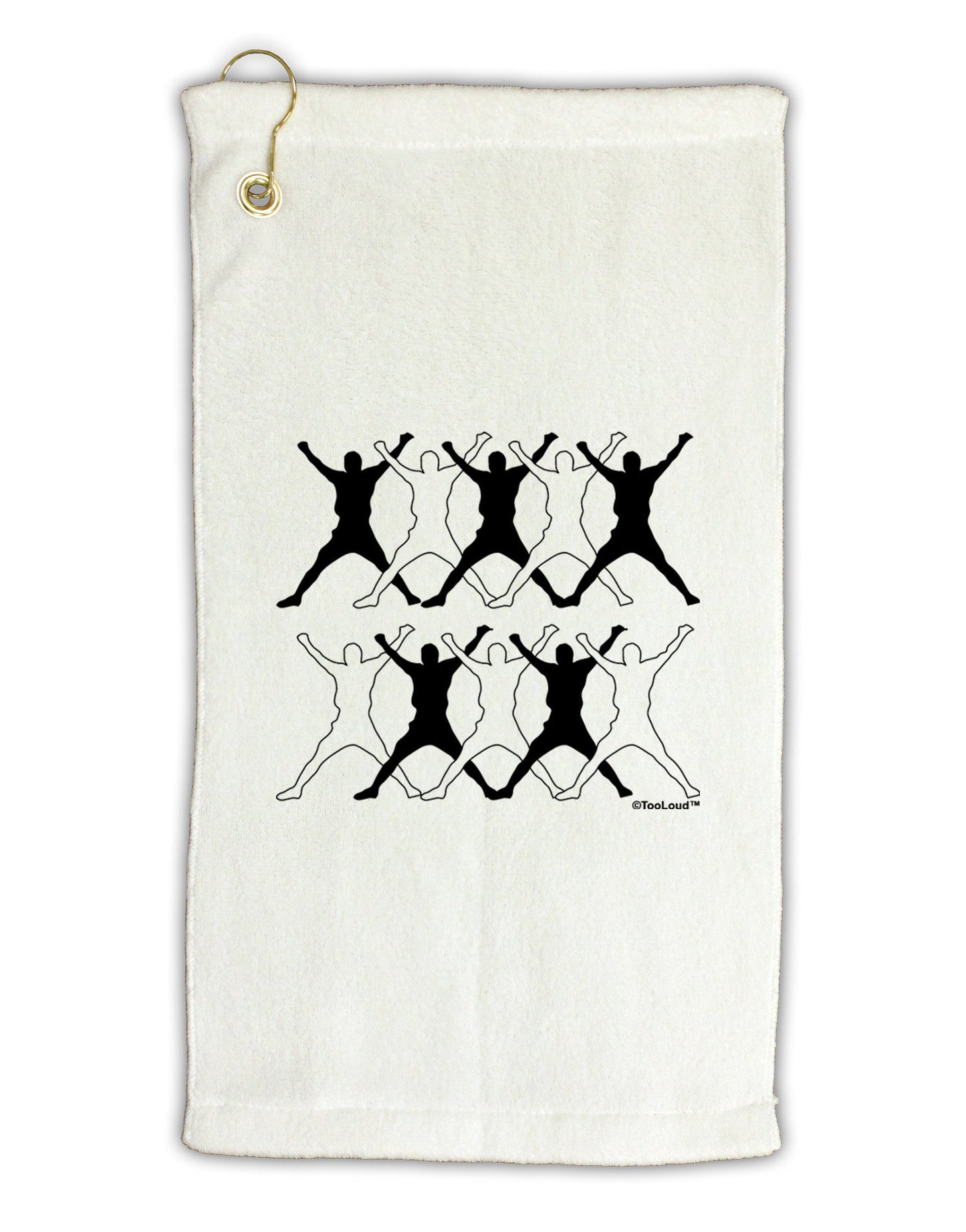 Ten Lords A Leaping Micro Terry Gromet Golf Towel 11"x19-Golf Towel-TooLoud-White-Davson Sales