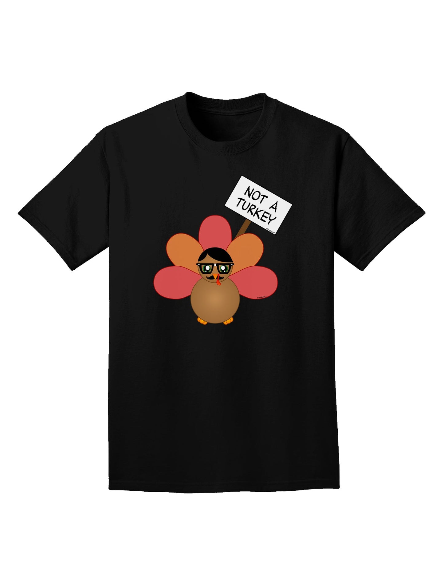 Thanksgiving Turkey in Disguise Adult Dark T-Shirt by TooLoud-Mens T-Shirt-TooLoud-Black-Small-Davson Sales