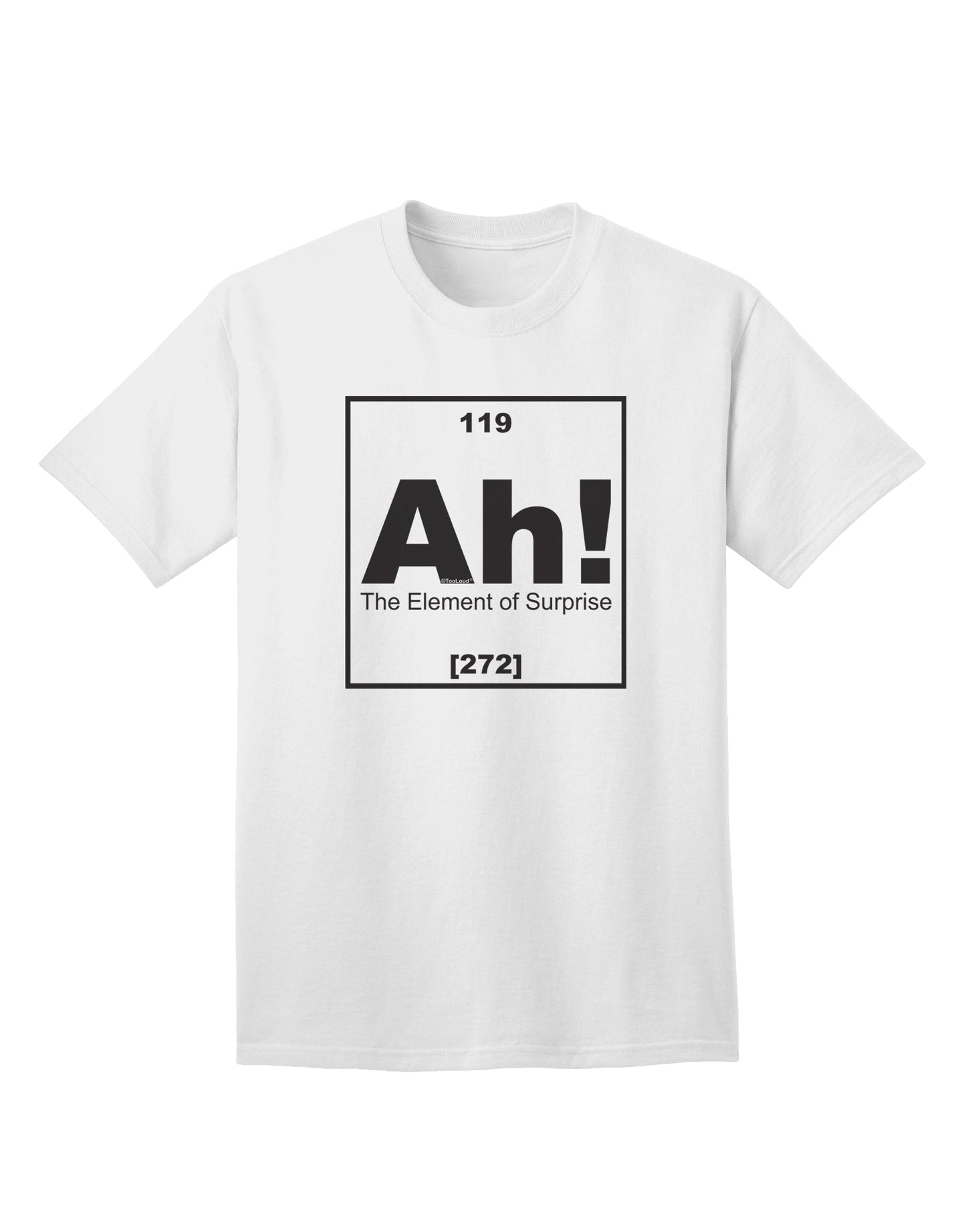 The Element of Surprise Funny Science Adult T-Shirt - A Captivating Addition to Your Wardrobe by TooLoud-Mens T-shirts-TooLoud-White-Small-Davson Sales