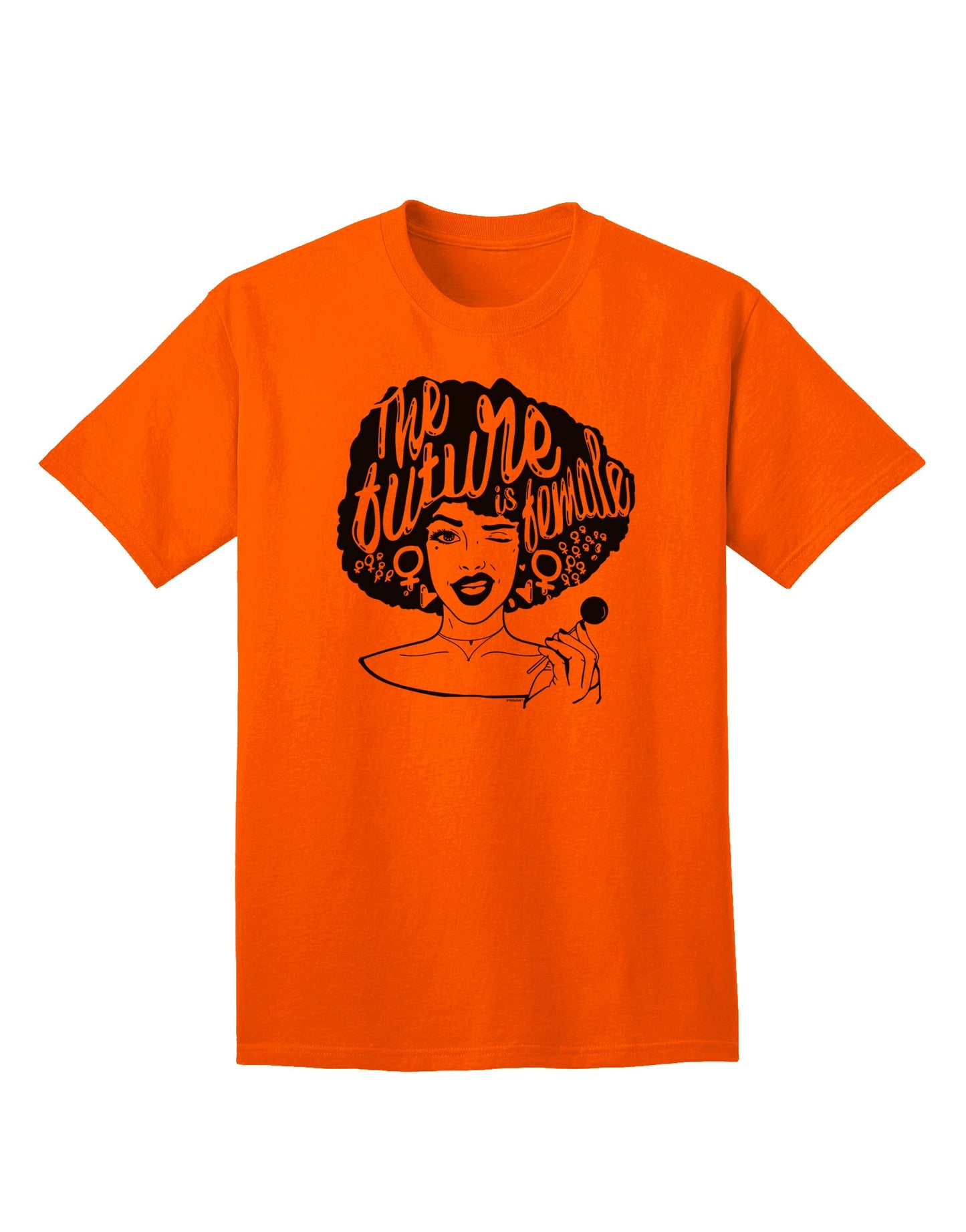 The Future Is Female Adult T-Shirt by TooLoud - Embrace Empowerment with Style-Mens T-shirts-TooLoud-Orange-Small-Davson Sales