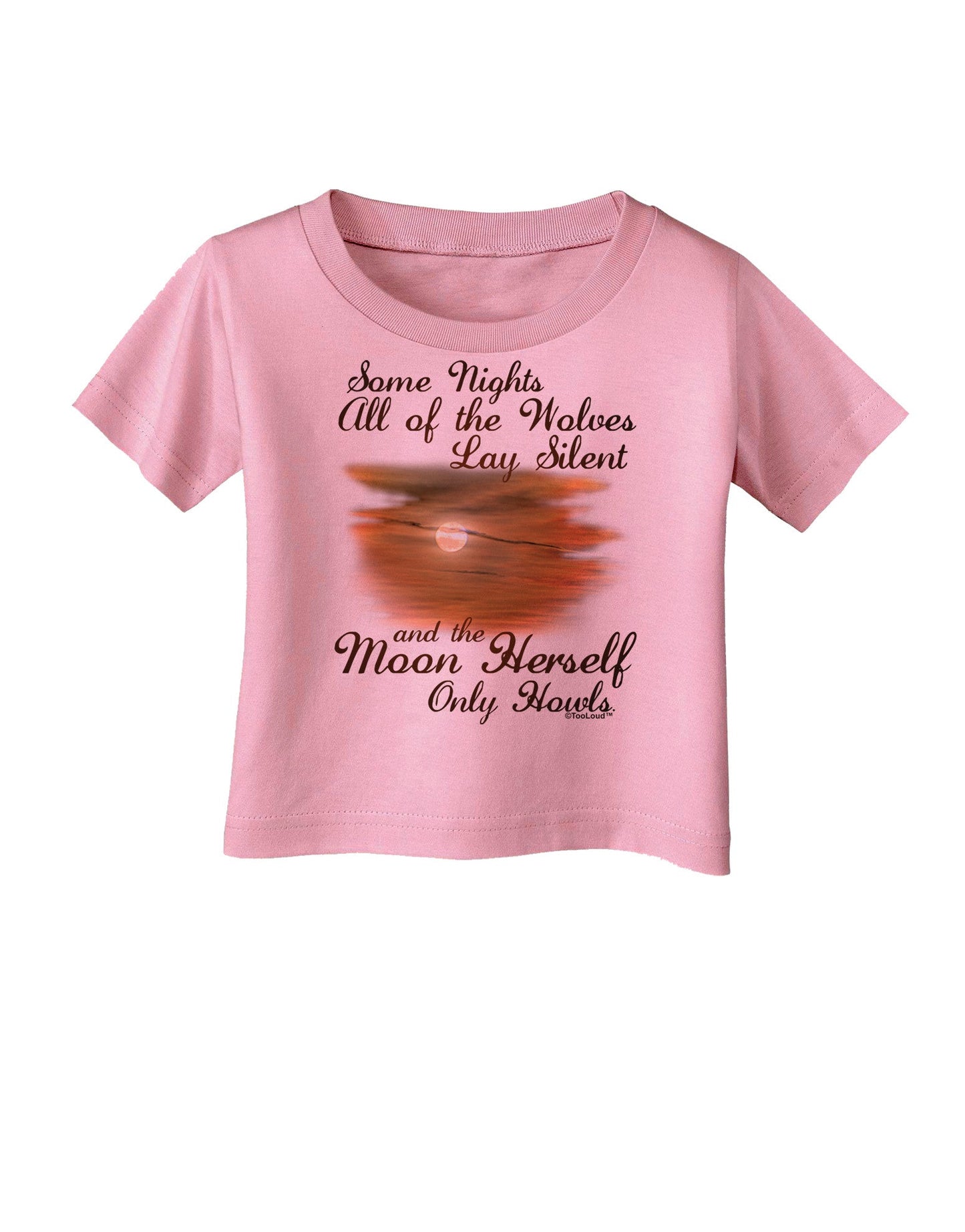 The Moon Herself Howls Infant T-Shirt-Infant T-Shirt-TooLoud-Candy-Pink-06-Months-Davson Sales