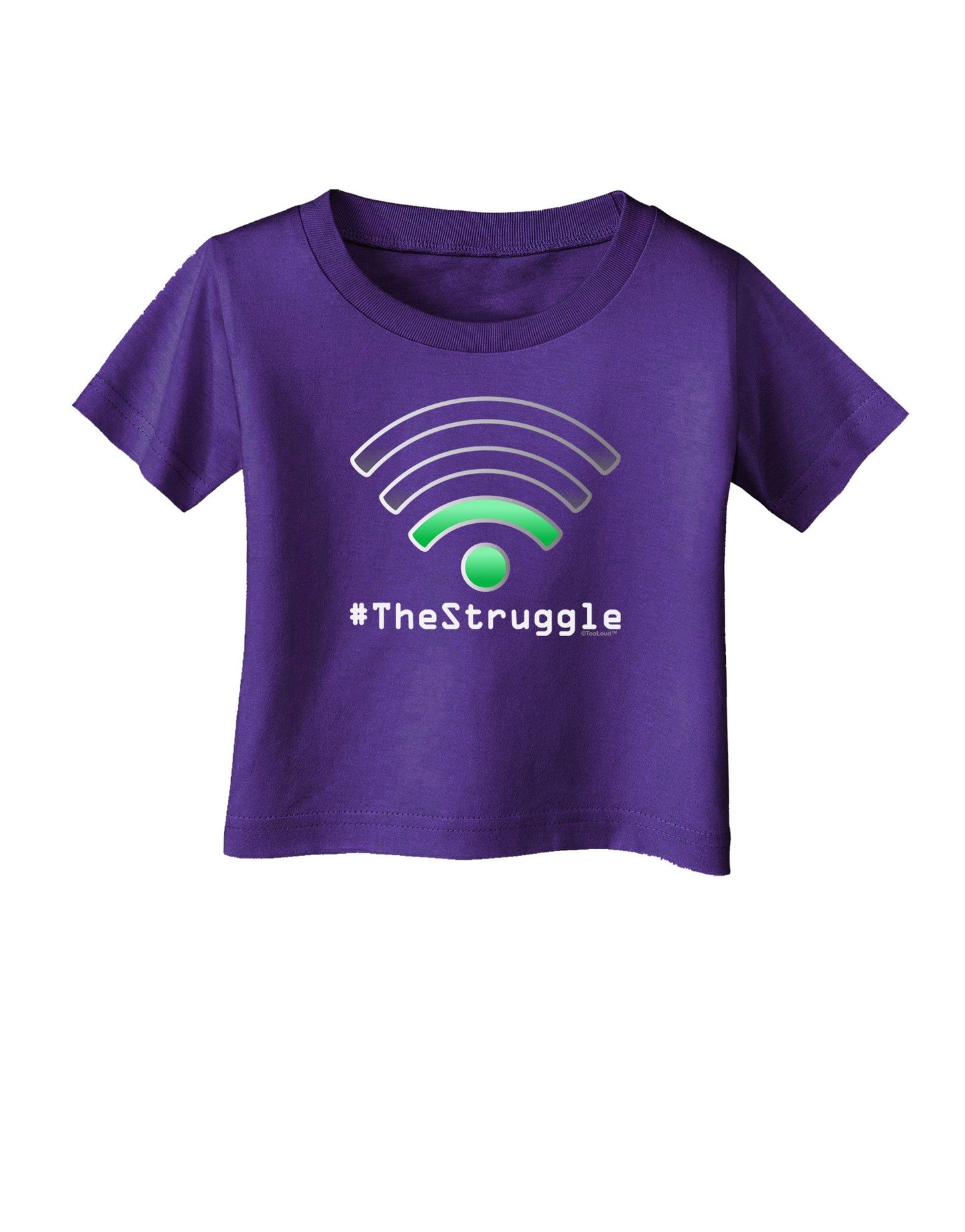 The Struggle - Low Wifi Infant T-Shirt Dark-Infant T-Shirt-TooLoud-Purple-06-Months-Davson Sales