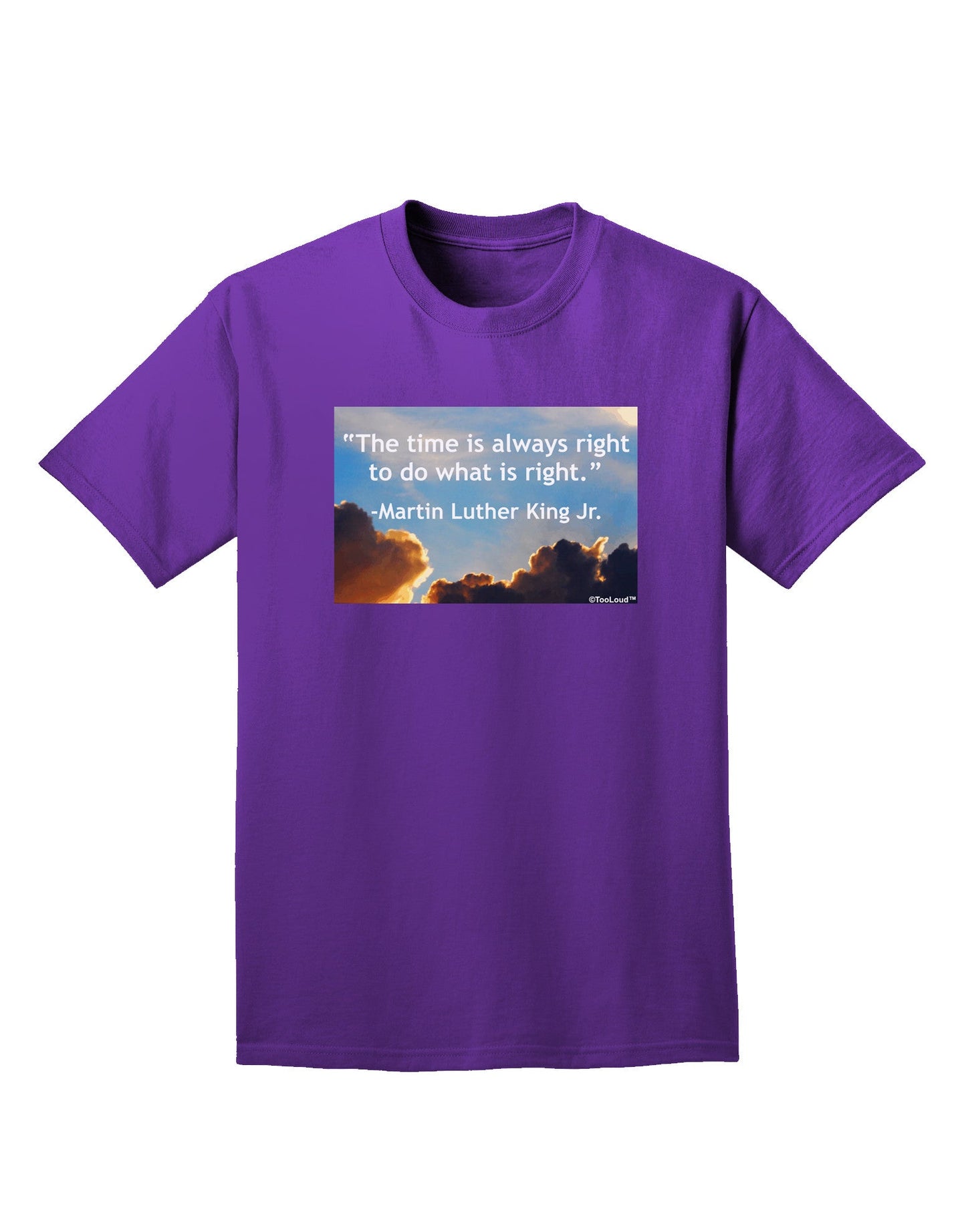 The Time Is Always Right Adult Dark T-Shirt-Mens T-Shirt-TooLoud-Purple-Small-Davson Sales