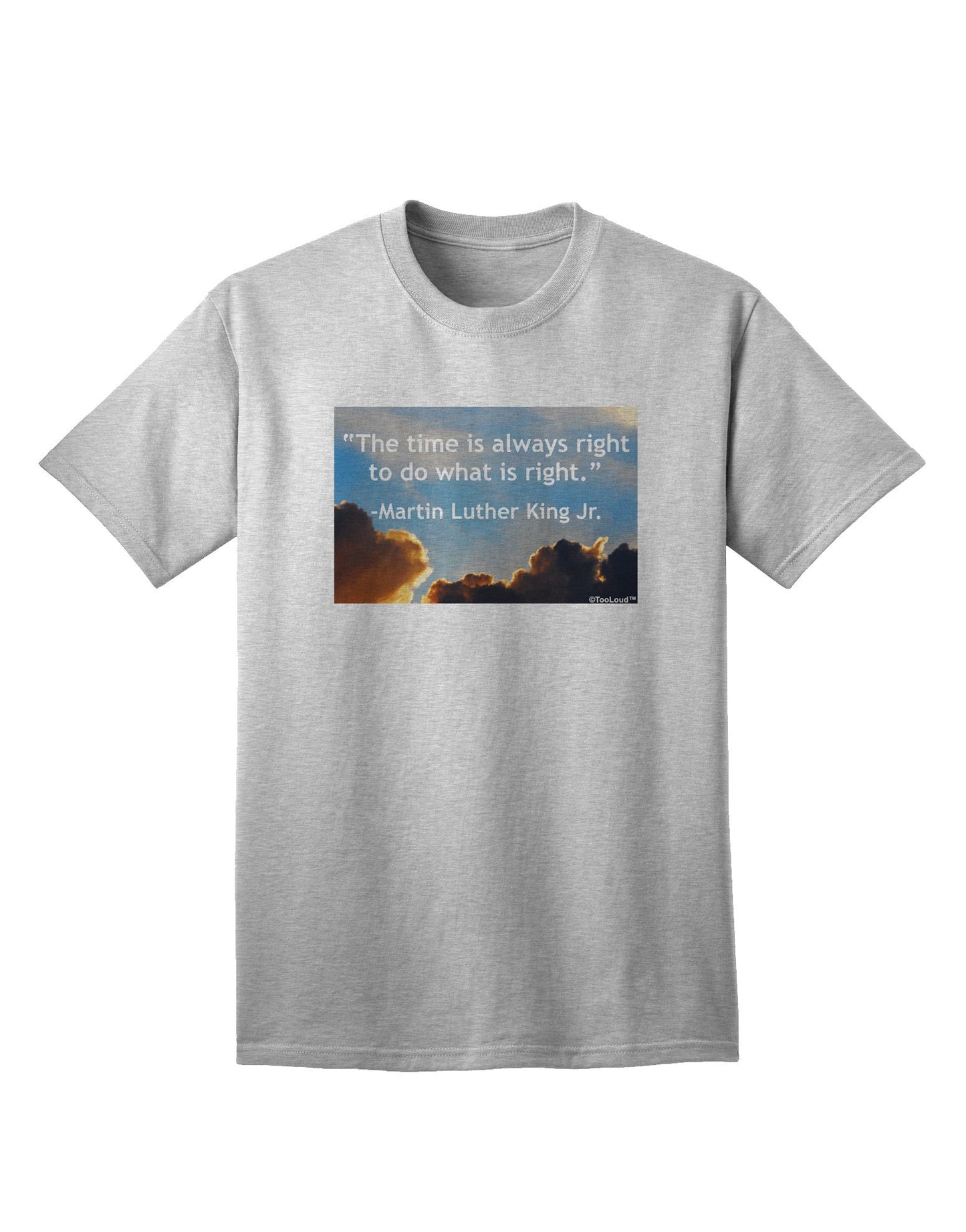 The Time Is Always Right Adult T-Shirt-Mens T-Shirt-TooLoud-AshGray-Small-Davson Sales