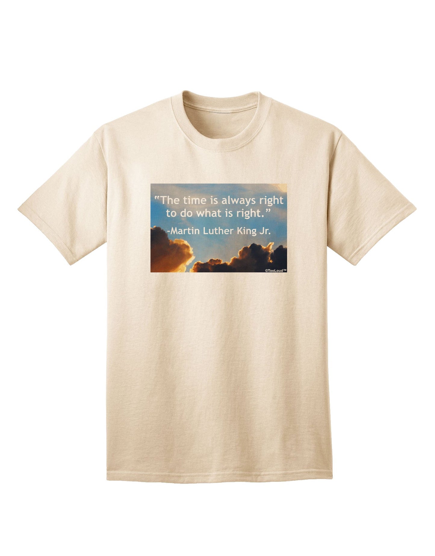 The Time Is Always Right Adult T-Shirt-Mens T-Shirt-TooLoud-Natural-Small-Davson Sales