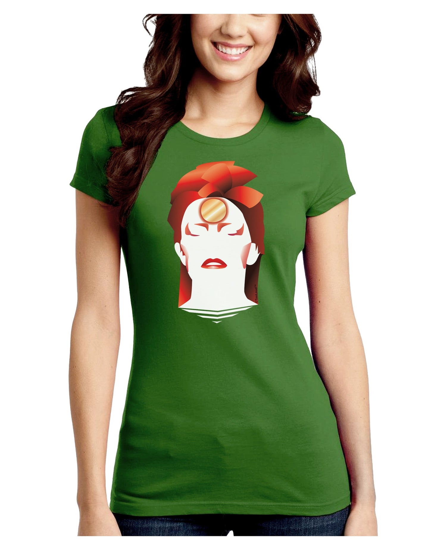 The Zig Juniors Petite Crew Dark T-Shirt-T-Shirts Juniors Tops-TooLoud-Kiwi-Green-Juniors Fitted Small-Davson Sales