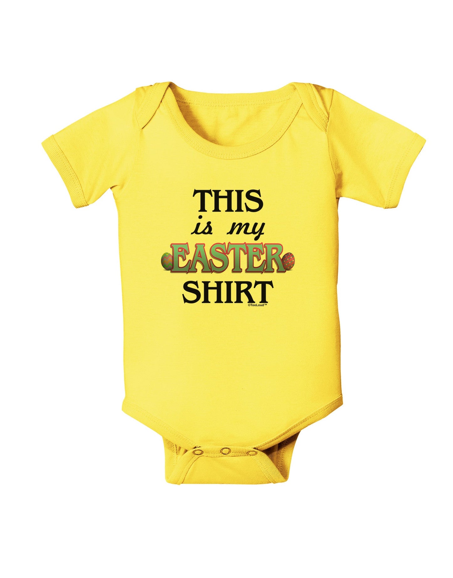 This Is My Easter Shirt Baby Romper Bodysuit-Baby Romper-TooLoud-Yellow-06-Months-Davson Sales