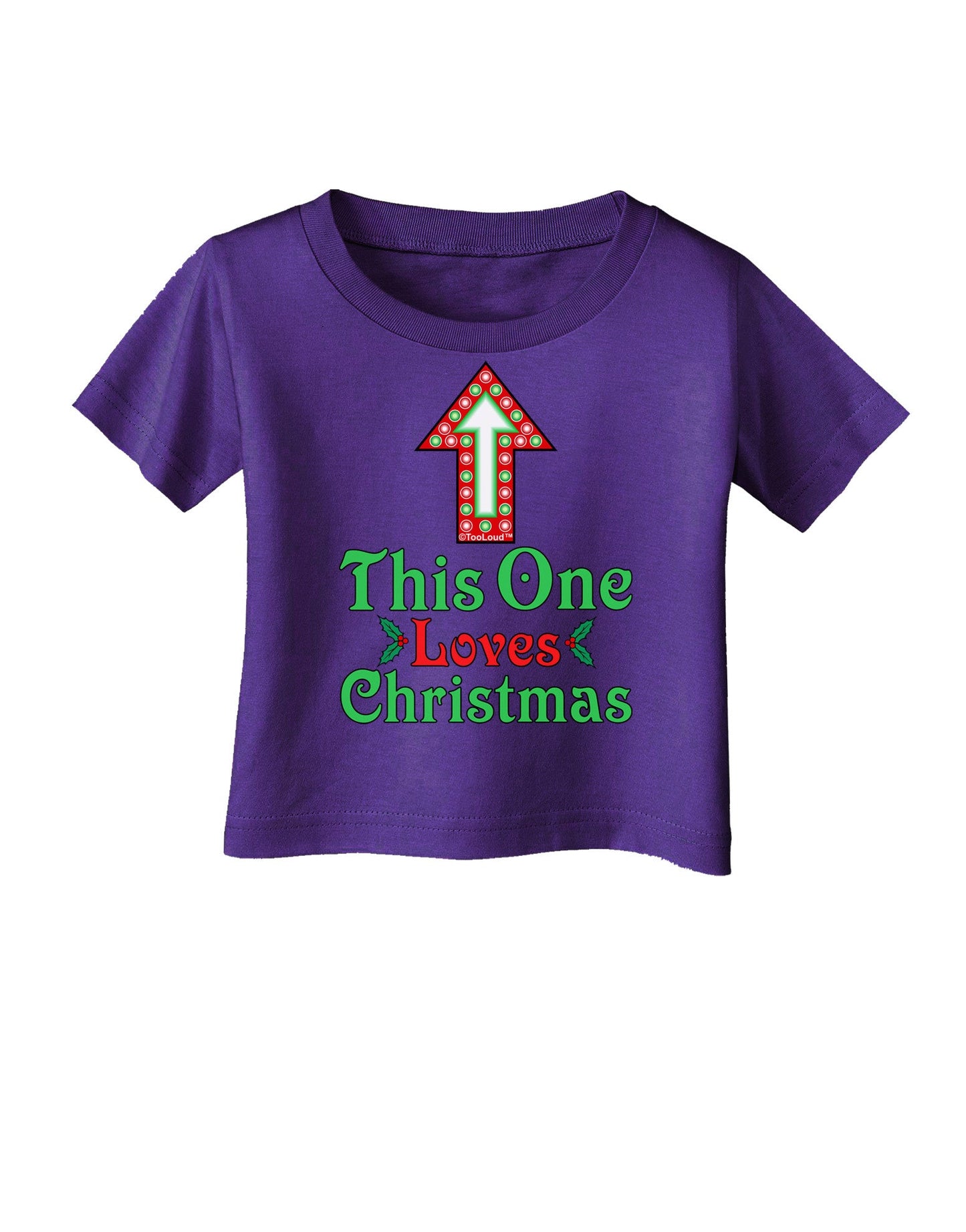 This One Loves Christmas Cute Infant T-Shirt Dark-Infant T-Shirt-TooLoud-Purple-06-Months-Davson Sales