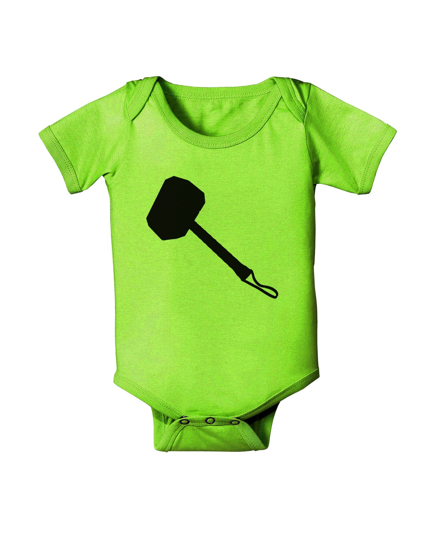 Thors Hammer Nordic Runes Lucky Odin Mjolnir Valhalla Baby Romper Bodysuit by TooLoud-TooLoud-Lime-06-Months-Davson Sales