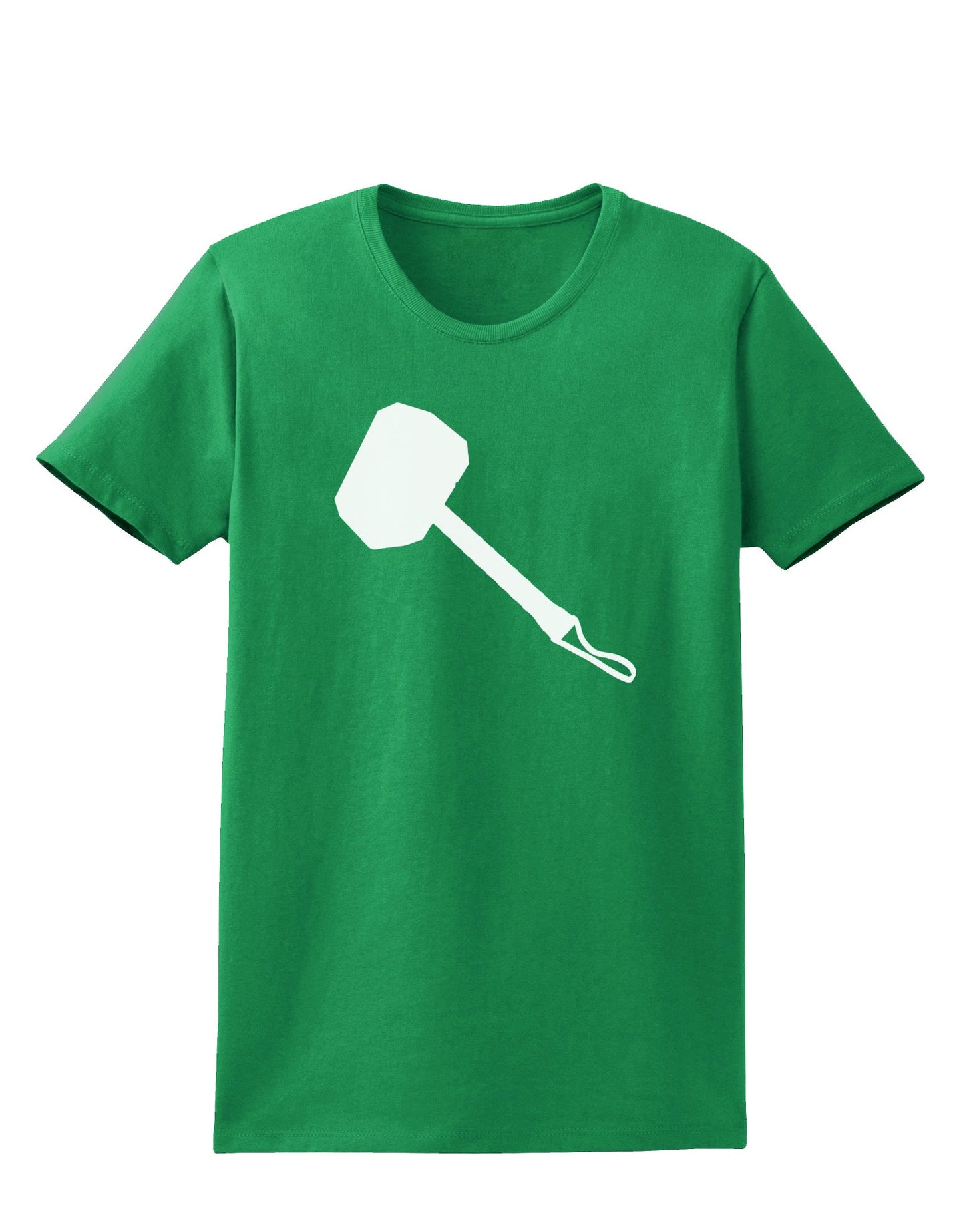 Thors Hammer Nordic Runes Lucky Odin Mjolnir Valhalla Womens Dark T-Shirt by TooLoud-TooLoud-Kelly-Green-X-Small-Davson Sales