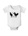 Three French Hens Baby Romper Bodysuit-Baby Romper-TooLoud-White-06-Months-Davson Sales