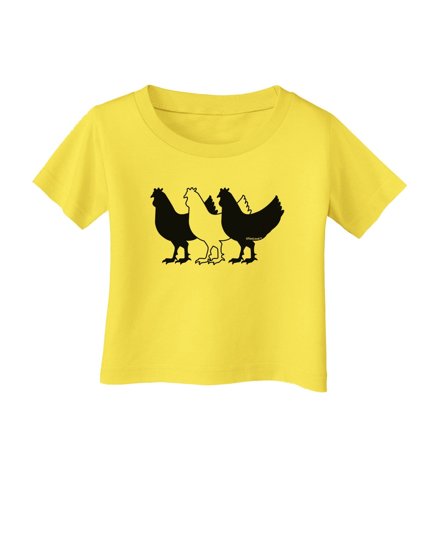 Three French Hens Infant T-Shirt-Infant T-Shirt-TooLoud-Yellow-06-Months-Davson Sales