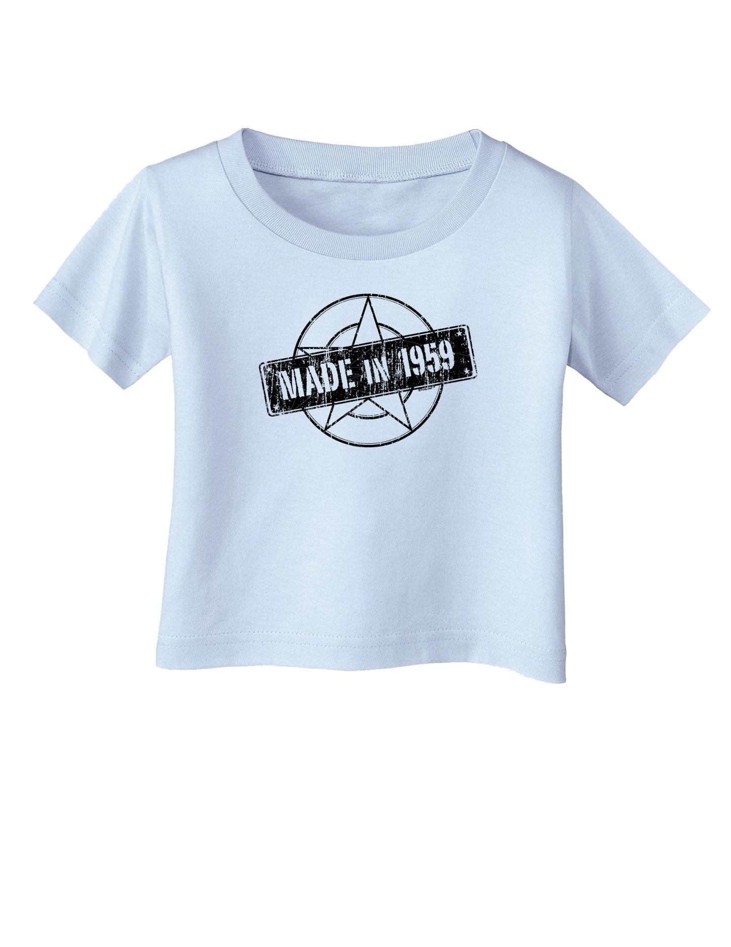 TooLoud 60th Birthday Gift Made in 1959 Infant T-Shirt-Infant T-Shirt-TooLoud-Aquatic-Blue-06-Months-Davson Sales
