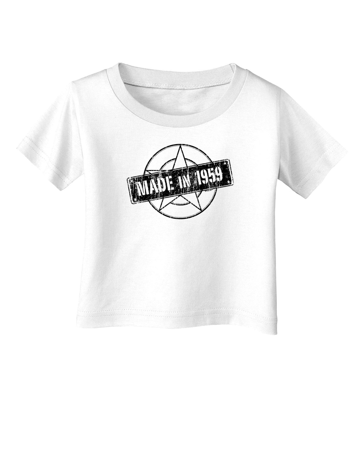 TooLoud 60th Birthday Gift Made in 1959 Infant T-Shirt-Infant T-Shirt-TooLoud-White-06-Months-Davson Sales