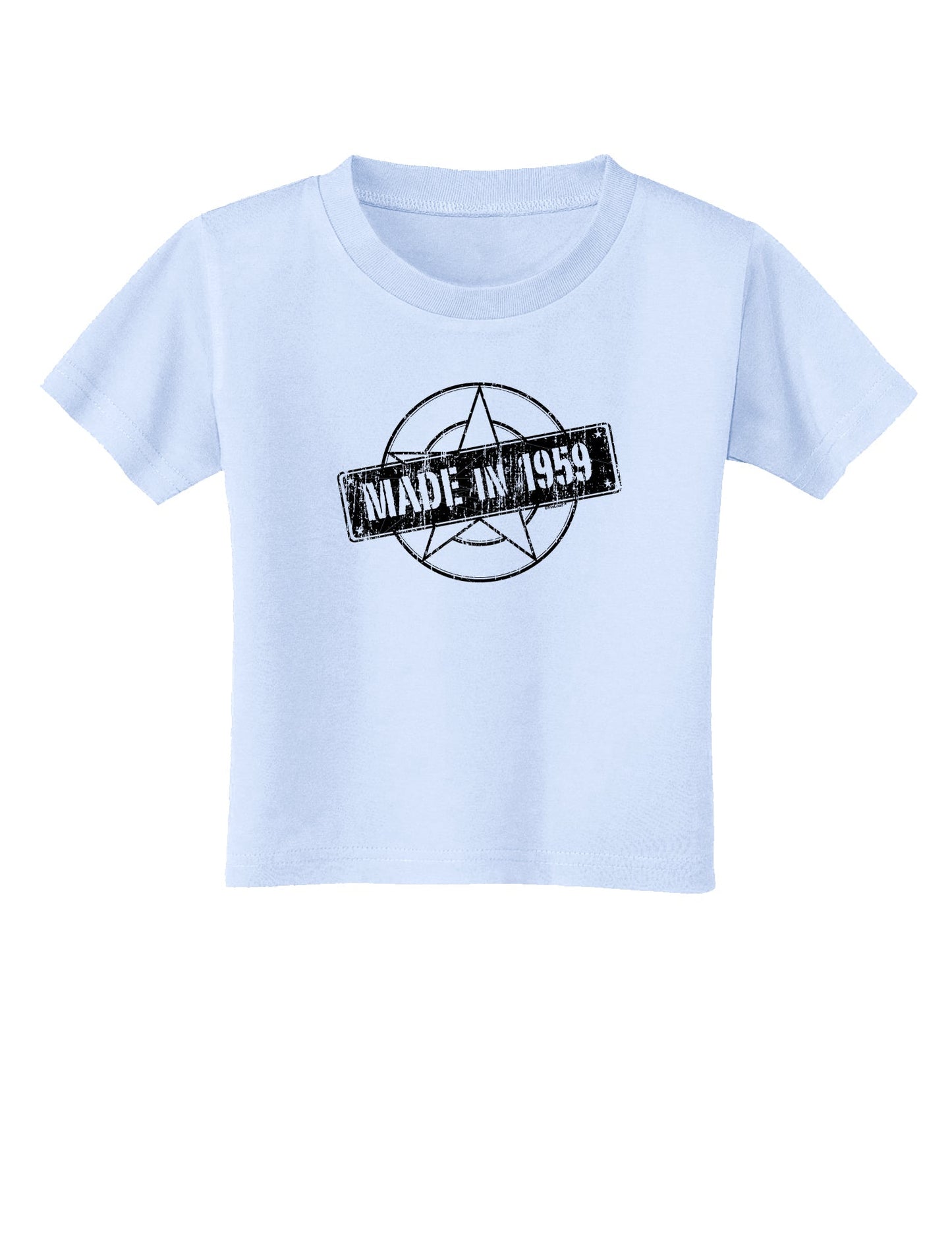 TooLoud 60th Birthday Gift Made in 1959 Toddler T-Shirt-Toddler T-shirt-TooLoud-Aquatic-Blue-2T-Davson Sales