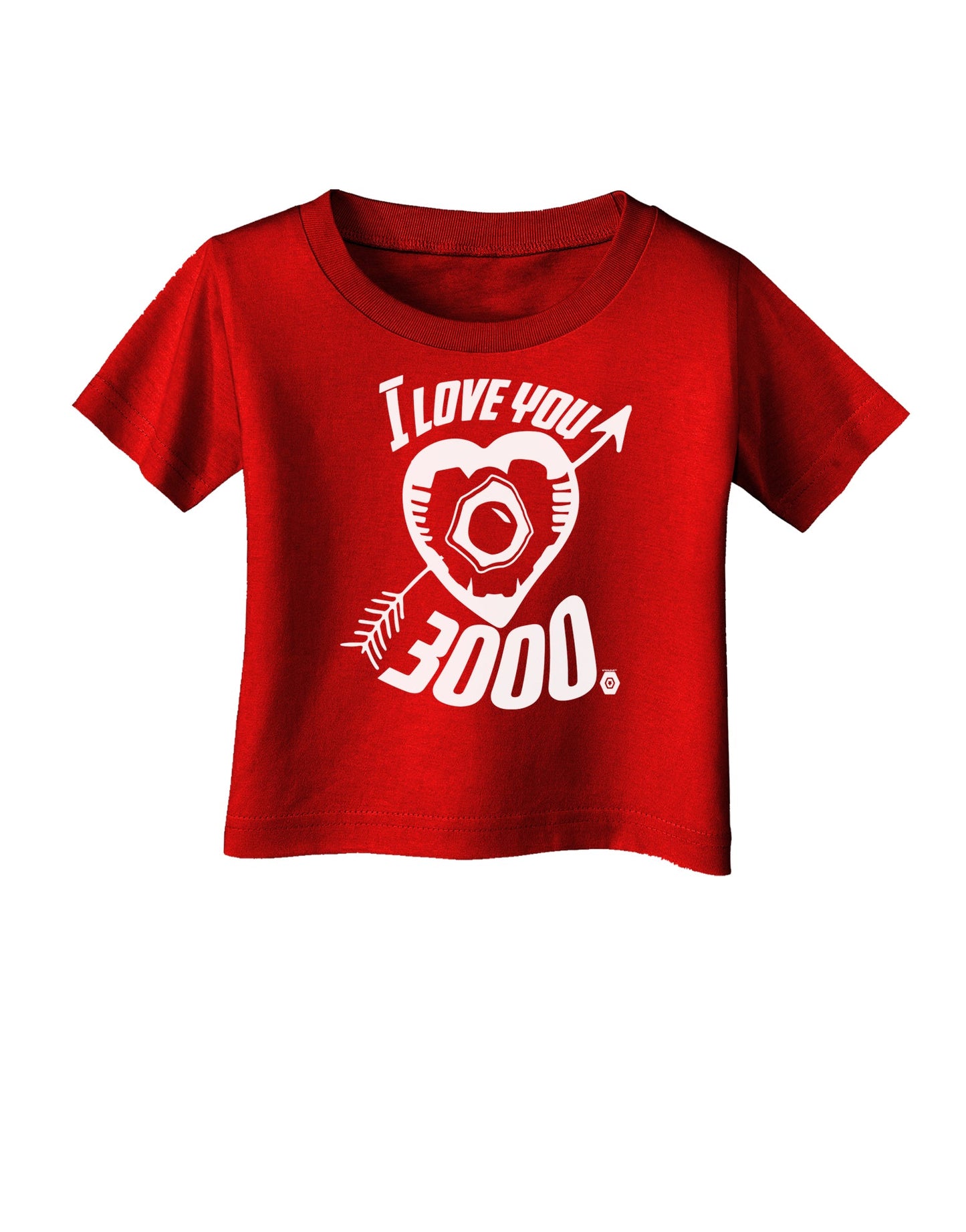 TooLoud I Love You 3000 Infant T-Shirt Dark-Infant T-Shirt-TooLoud-Red-06-Months-Davson Sales