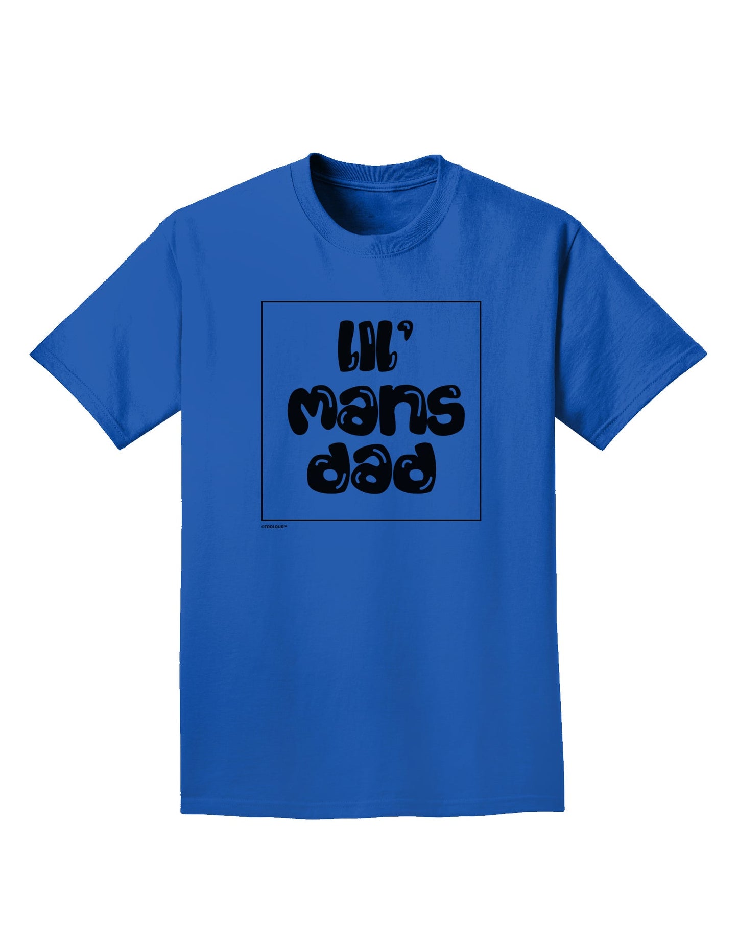 TooLoud Lil Mans Dad Adult Dark T-Shirt-Mens-Tshirts-TooLoud-Royal-Blue-Small-Davson Sales