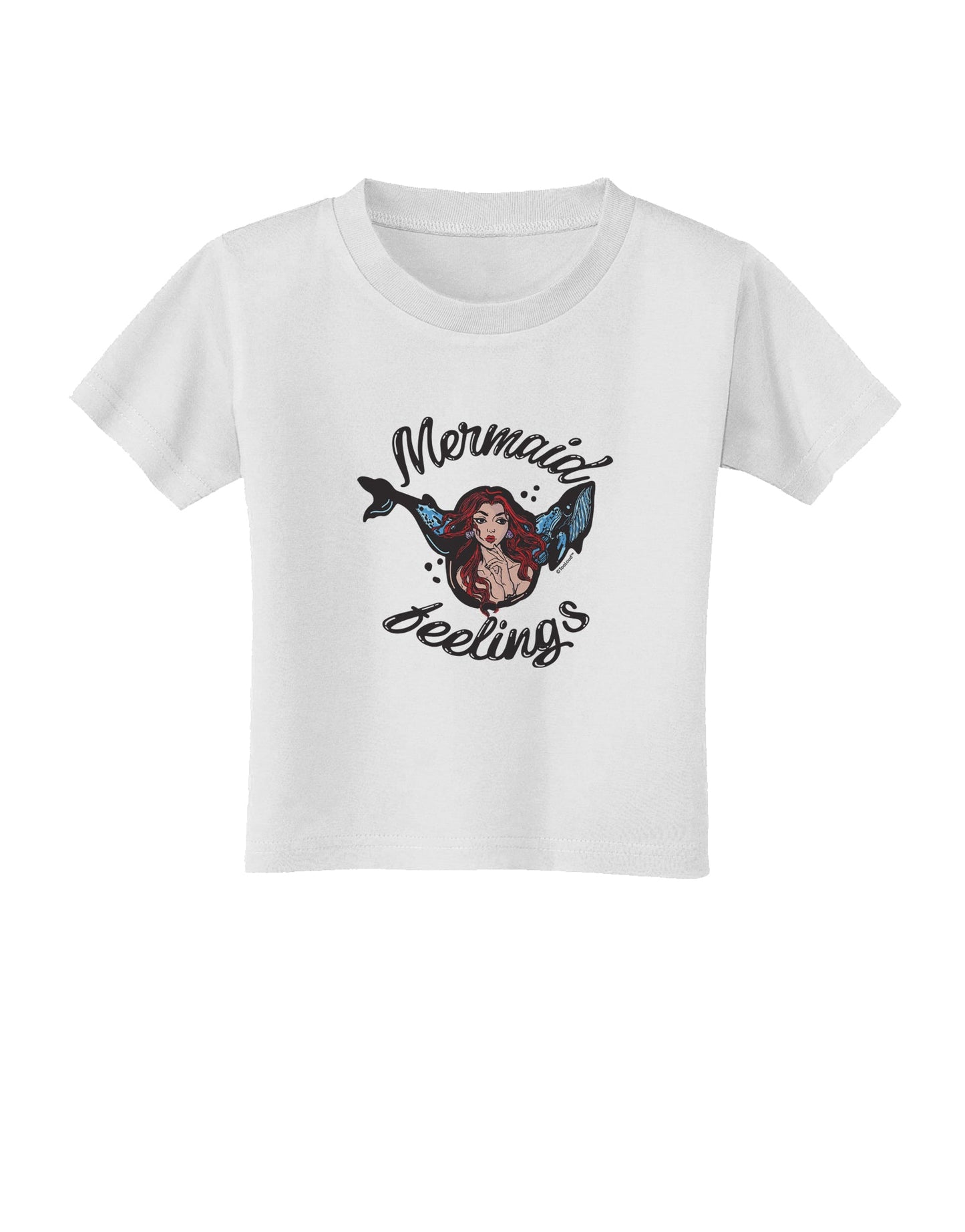 TooLoud Mermaid Feelings Toddler T-Shirt-Toddler T-shirt-TooLoud-White-2T-Davson Sales