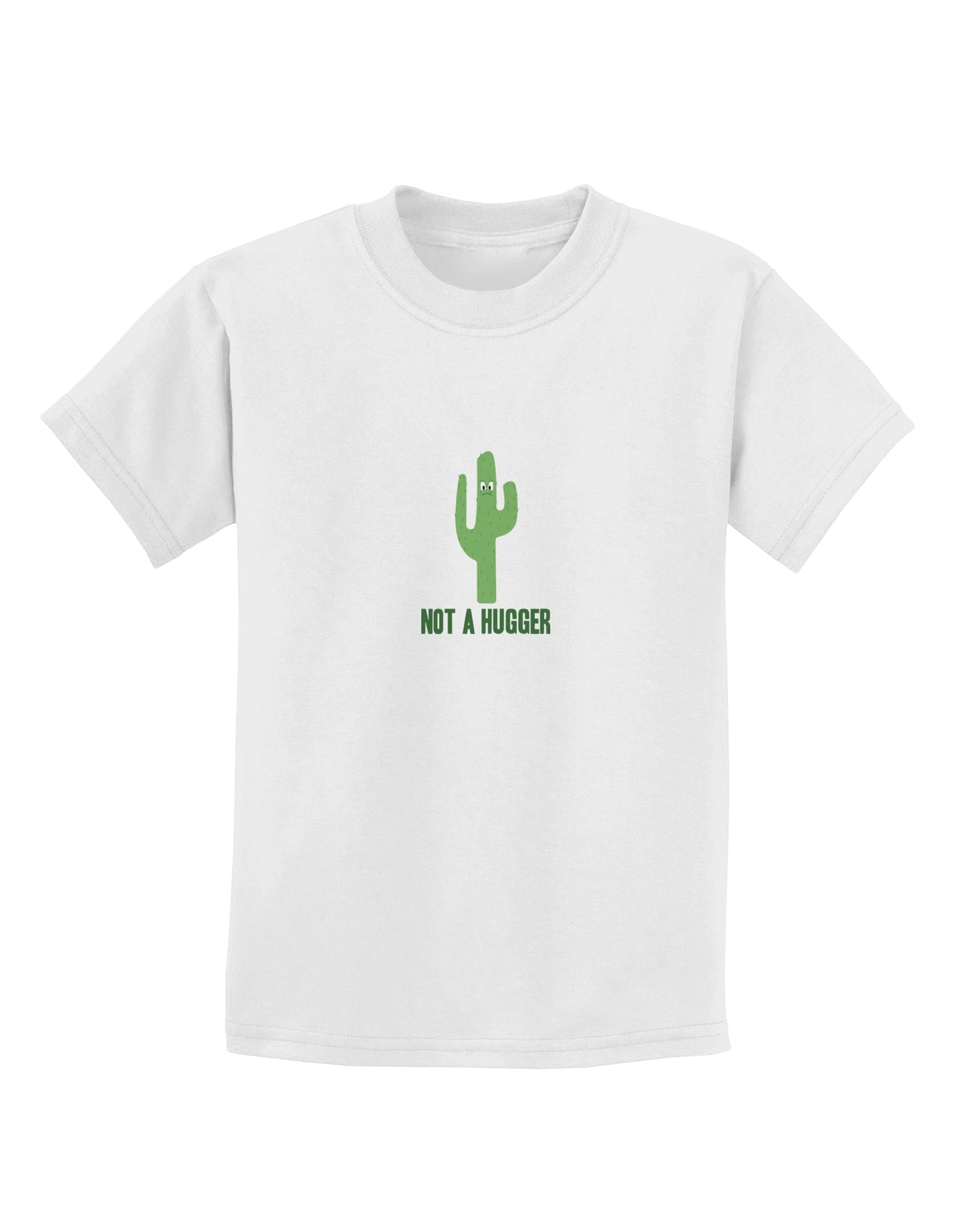 TooLoud Not a Hugger Childrens T-Shirt-Childrens T-Shirt-TooLoud-White-X-Small-Davson Sales