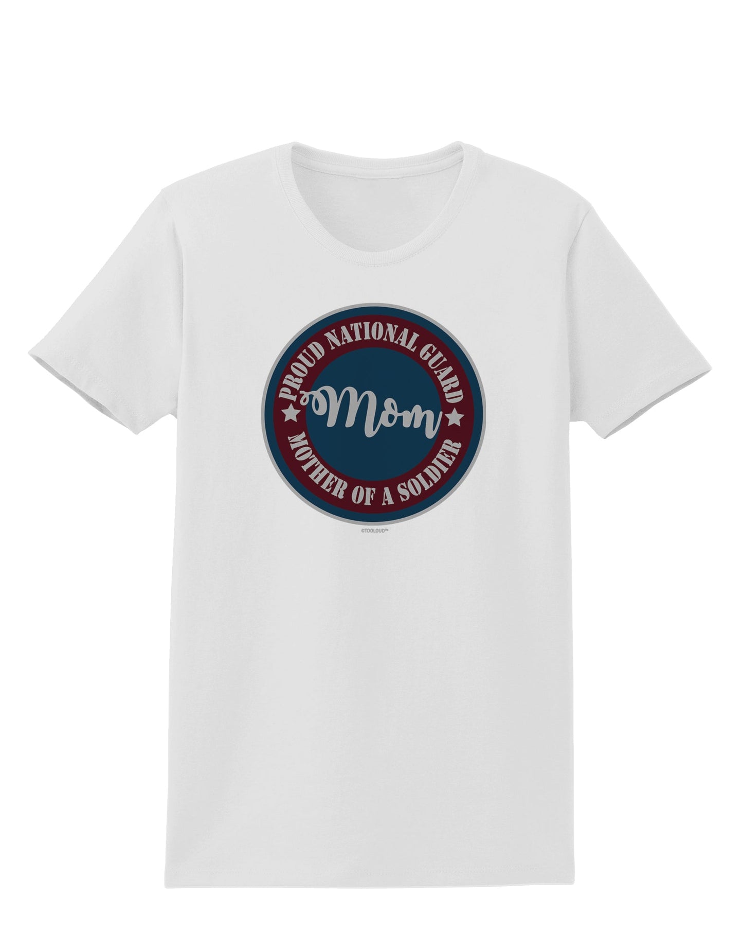 TooLoud Proud National Guard Mom Womens T-Shirt-Womens T-Shirt-TooLoud-White-X-Small-Davson Sales