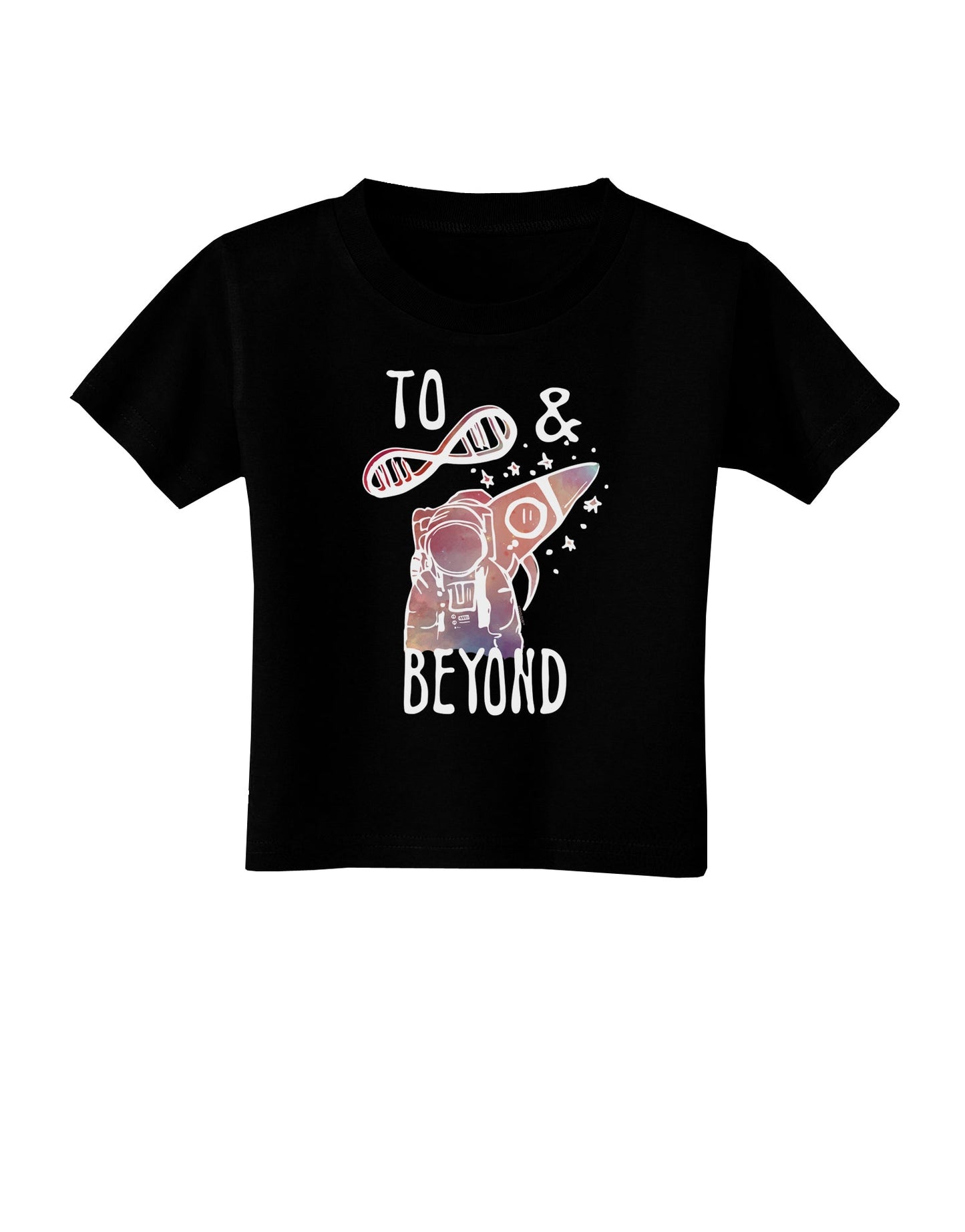 TooLoud To infinity and beyond Dark Toddler T-Shirt Dark-Toddler T-shirt-TooLoud-Black-2T-Davson Sales