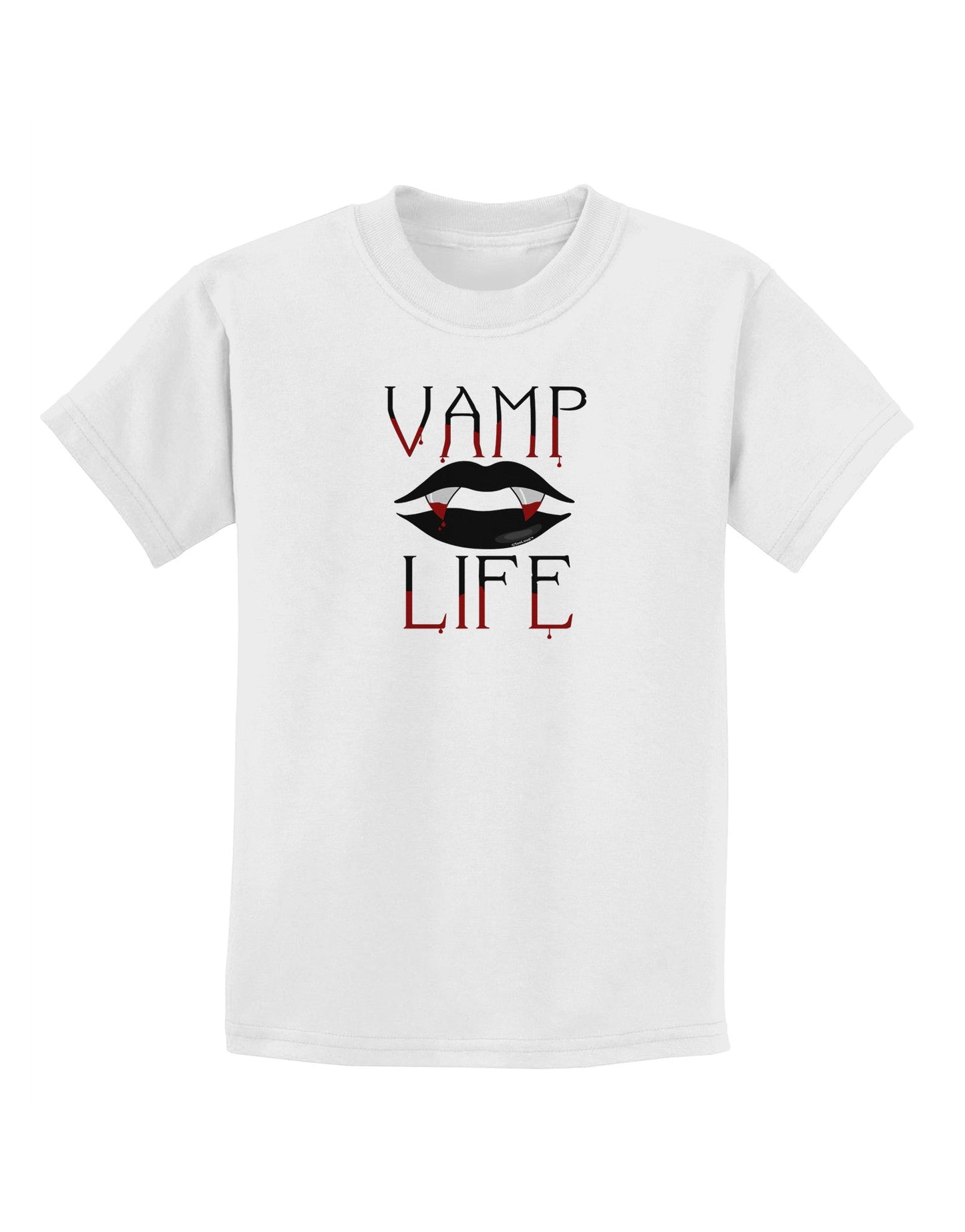 TooLoud Vamp Life Childrens T-Shirt-Childrens T-Shirt-TooLoud-White-X-Small-Davson Sales