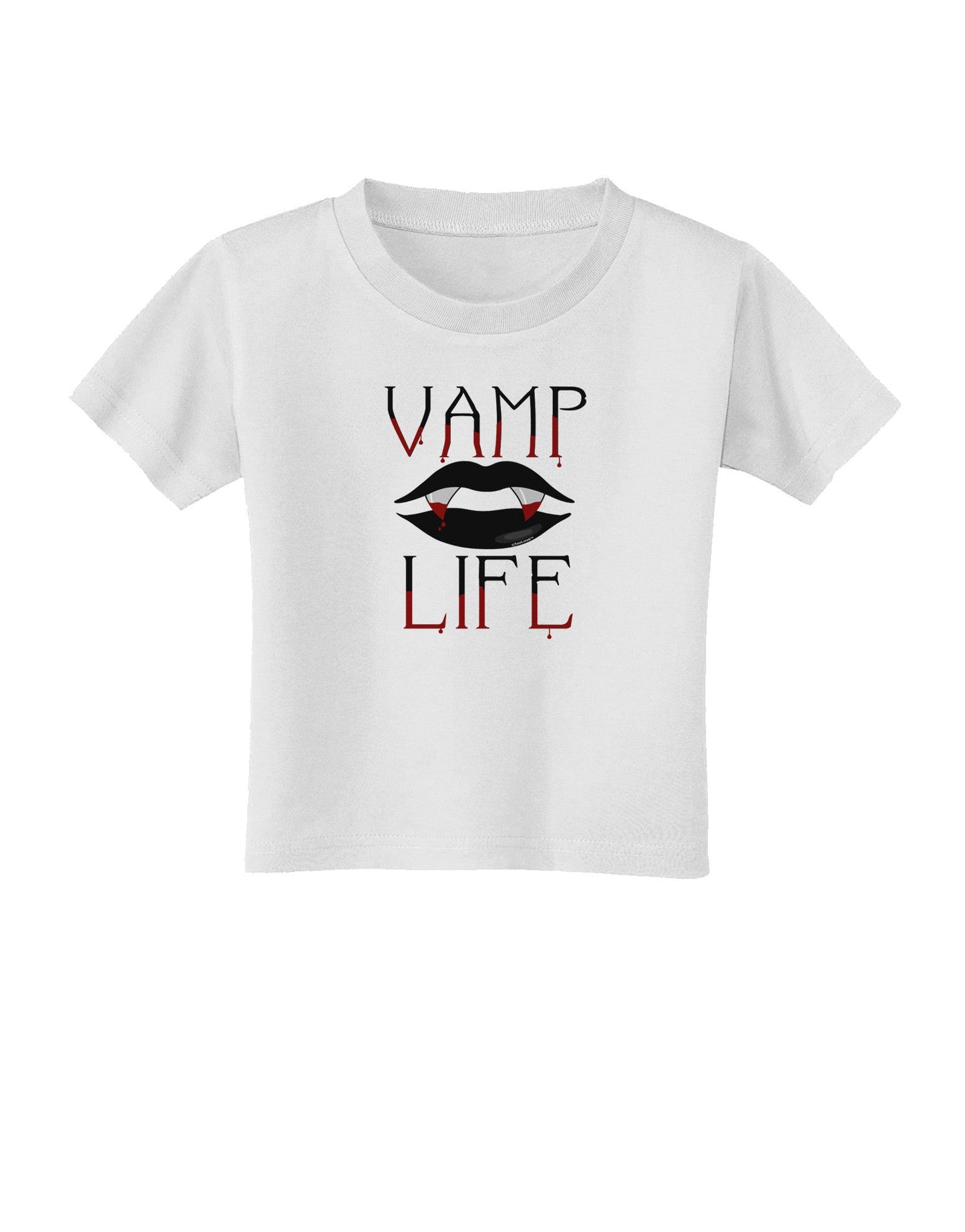 TooLoud Vamp Life Toddler T-Shirt-Toddler T-Shirt-TooLoud-White-2T-Davson Sales