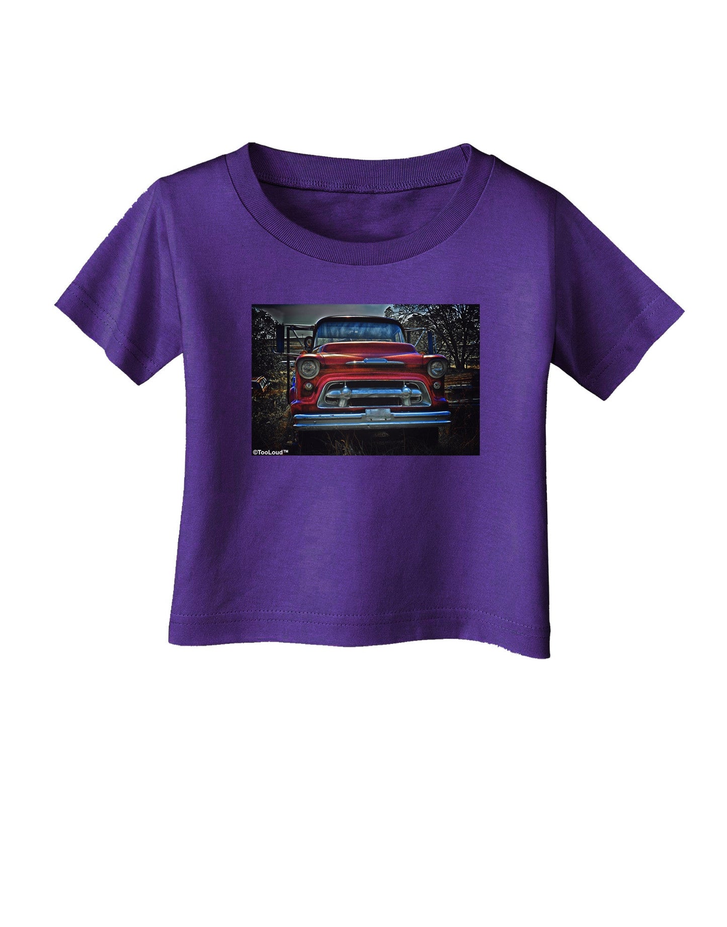 TooLoud Vintage Truck Infant T-Shirt Dark-Infant T-Shirt-TooLoud-Purple-06-Months-Davson Sales