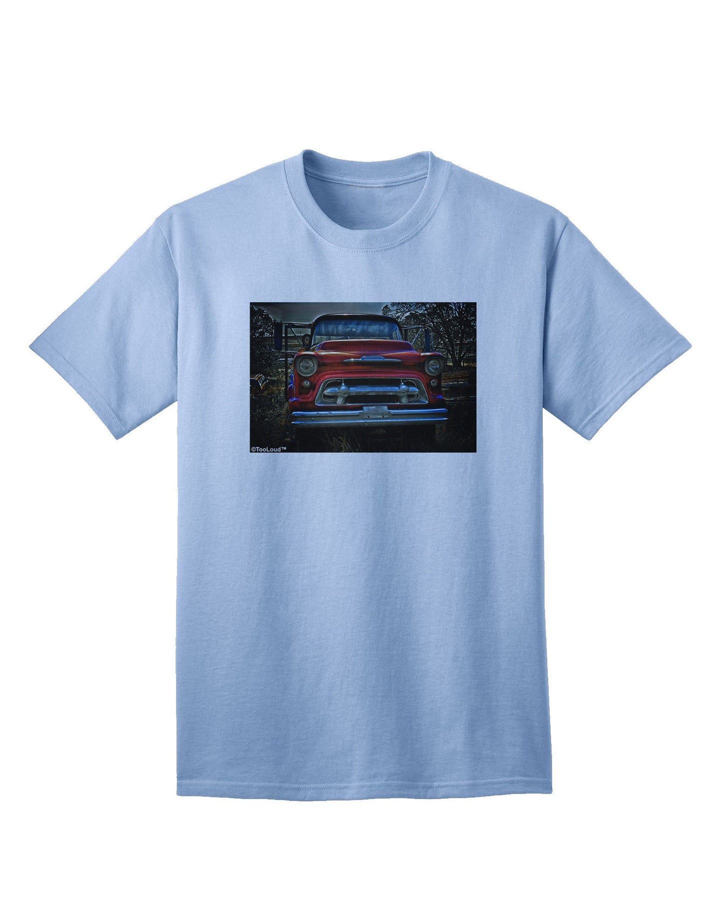 TooLoud Vintage Truck - Premium Adult T-Shirt for Classic Style Enthusiasts-Mens T-shirts-TooLoud-Light-Blue-Small-Davson Sales