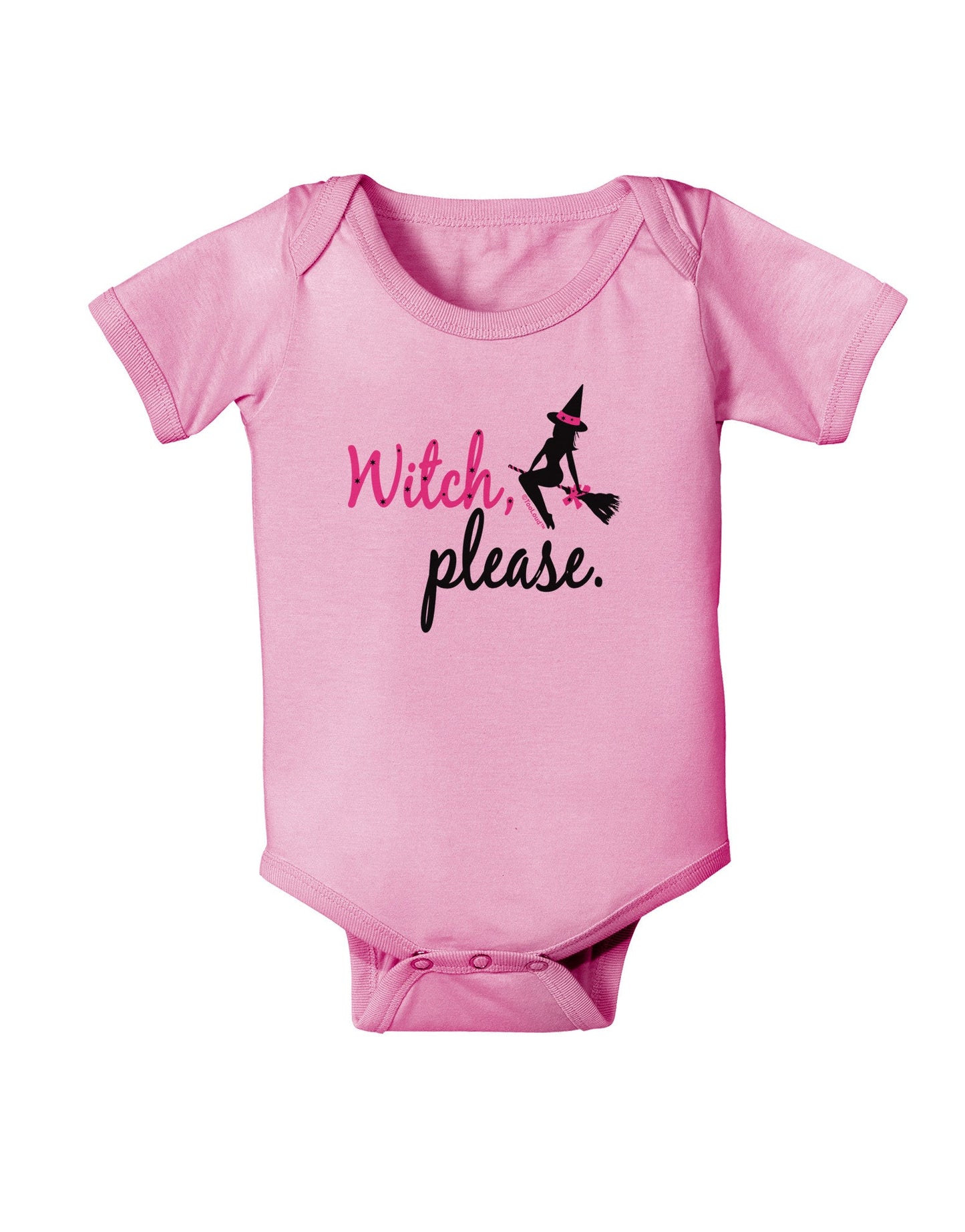 TooLoud Witch Please Baby Romper Bodysuit-Baby Romper-TooLoud-Pink-06-Months-Davson Sales