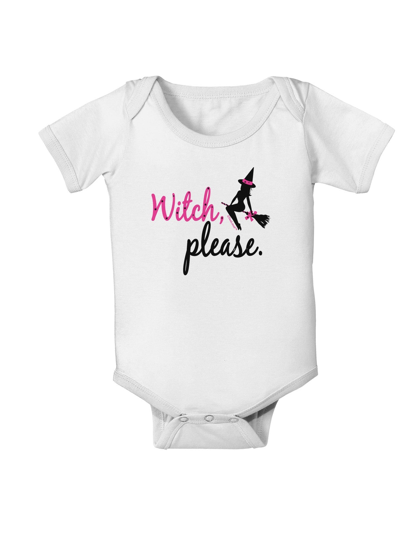 TooLoud Witch Please Baby Romper Bodysuit-Baby Romper-TooLoud-White-06-Months-Davson Sales