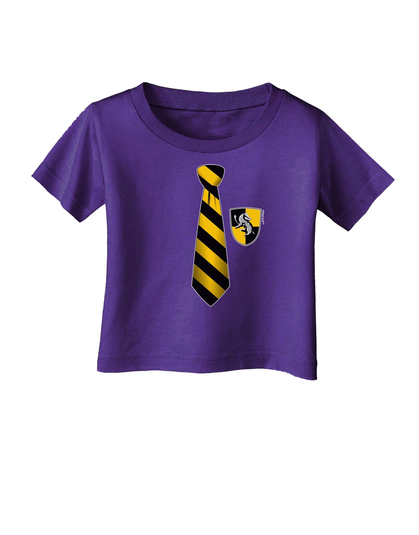 TooLoud Wizard Tie Yellow and Black Infant T-Shirt Dark-Infant T-Shirt-TooLoud-Purple-06-Months-Davson Sales